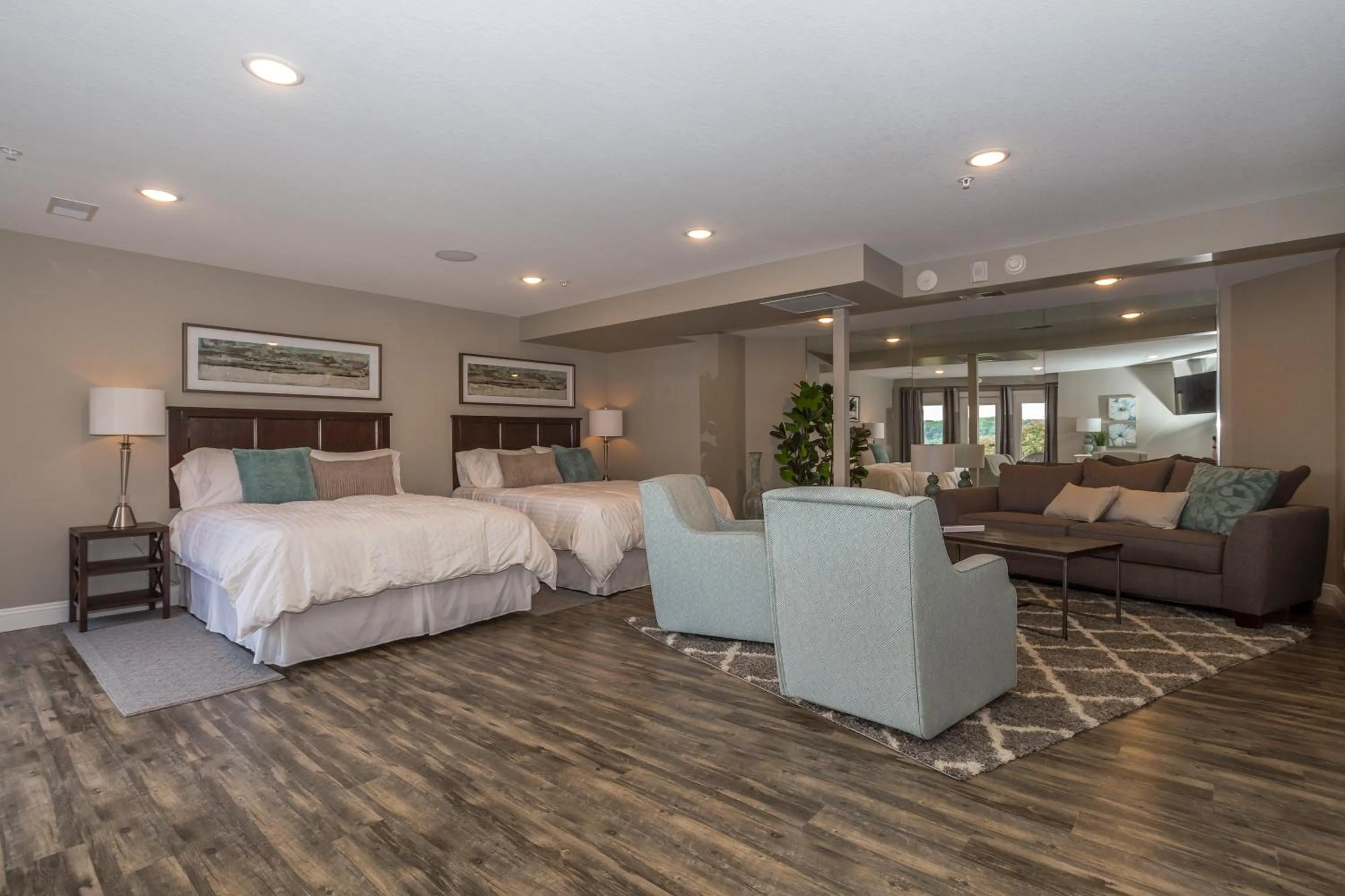 Bed in River View Lodge