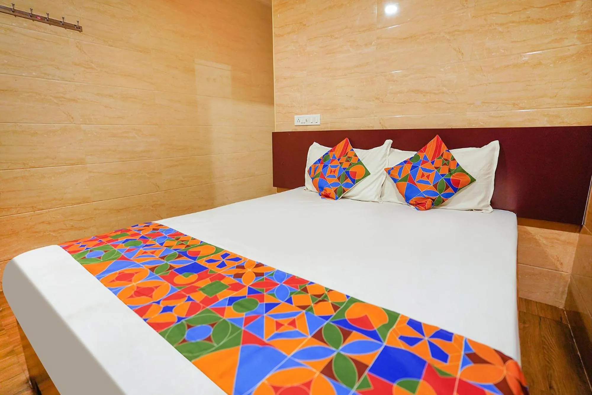 Bed in FabExpress Arunachala Guest House