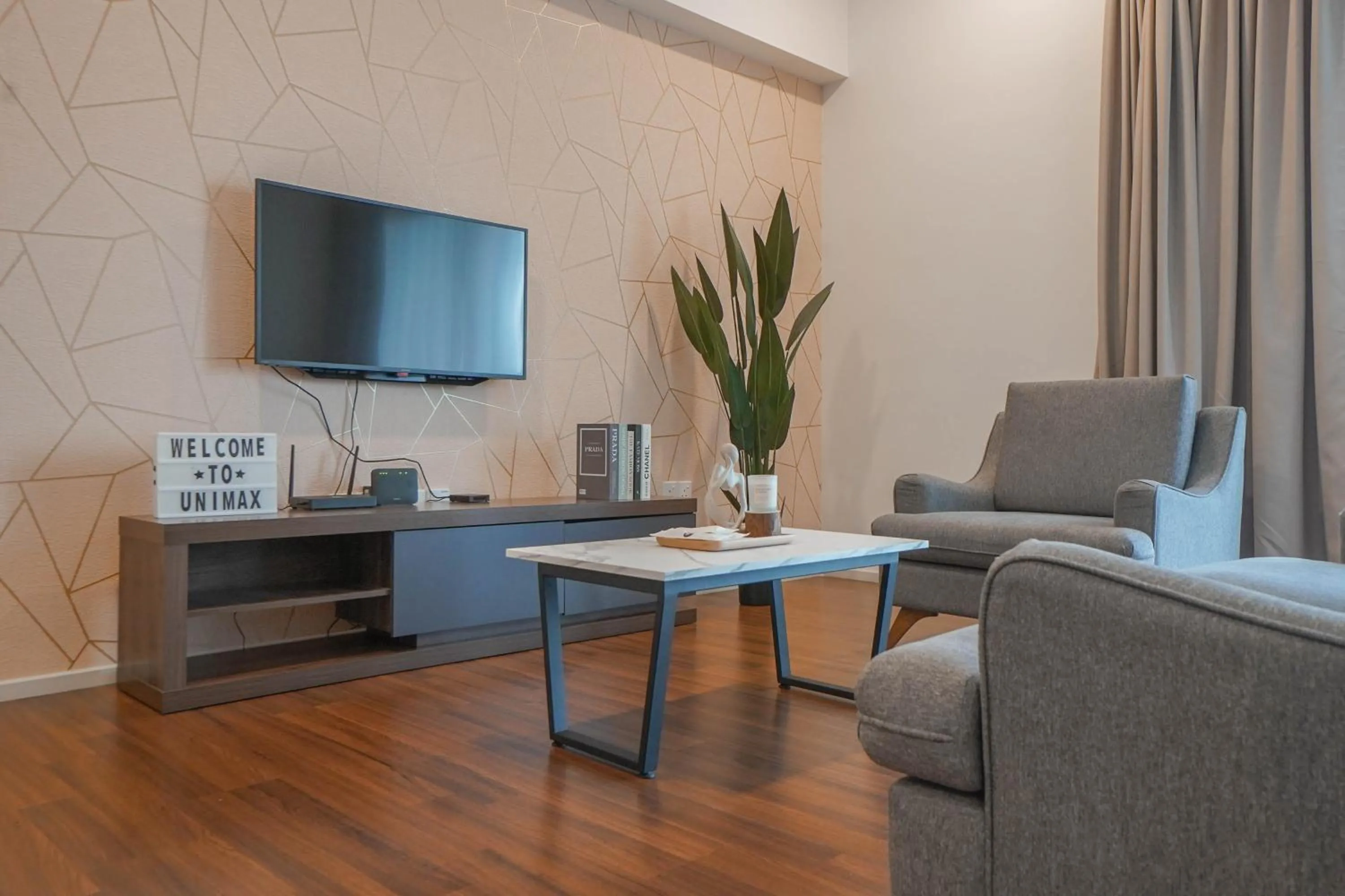 Living room in UNA Sunway Velocity Kuala Lumpur by Unimax