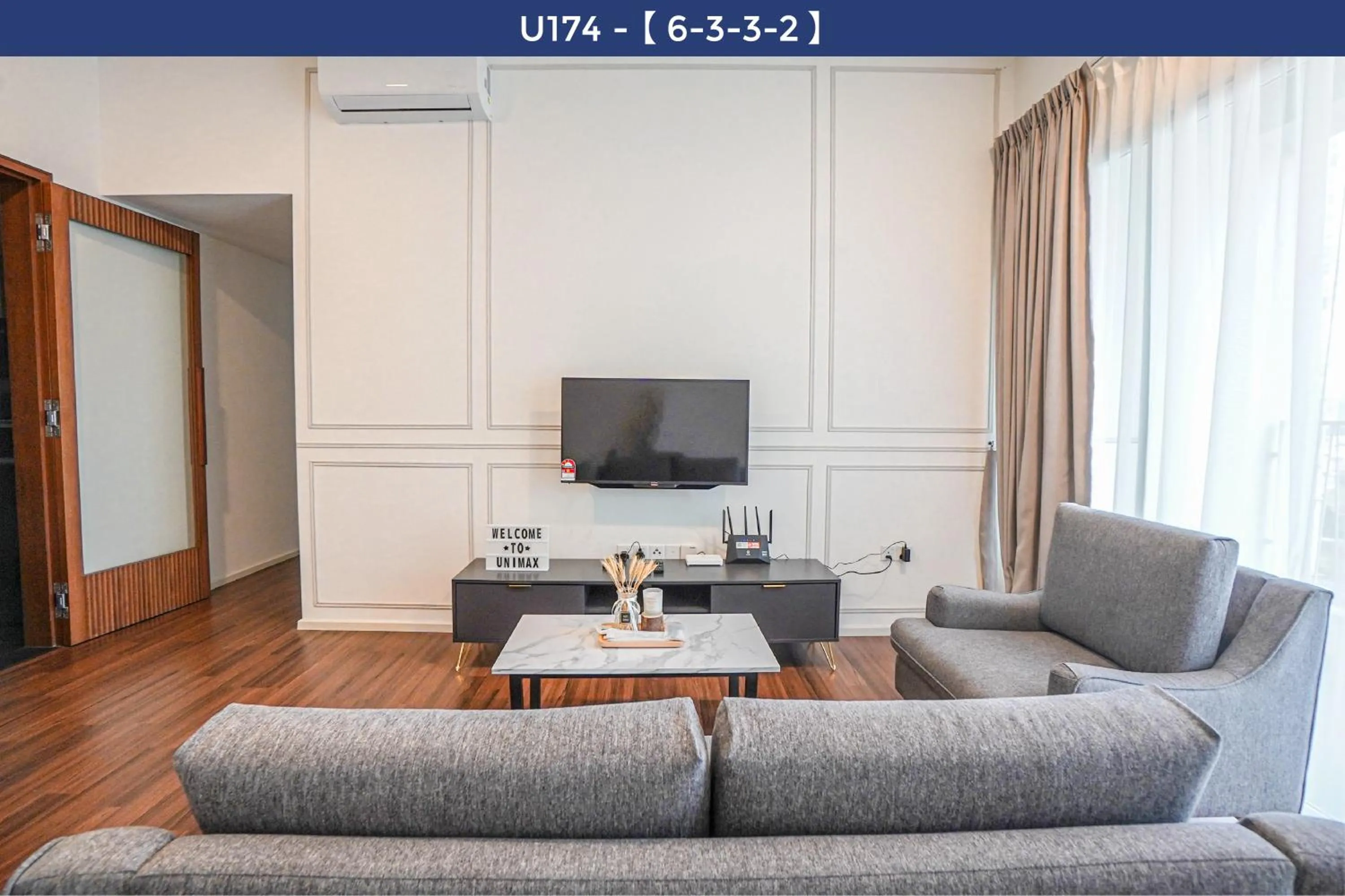 Living room in UNA Sunway Velocity Kuala Lumpur by Unimax
