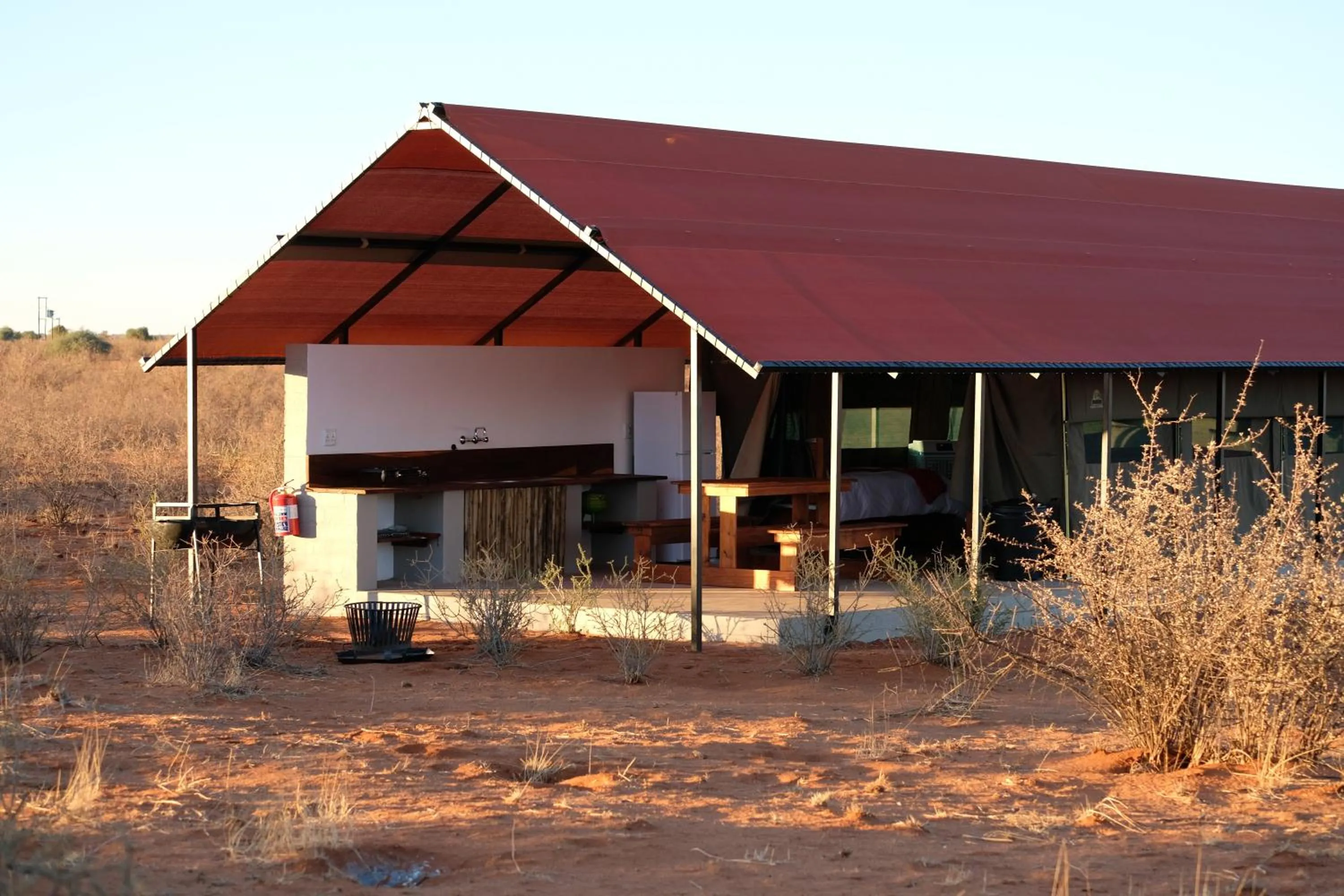 Facade/entrance in Kalahari Anib Camping2Go