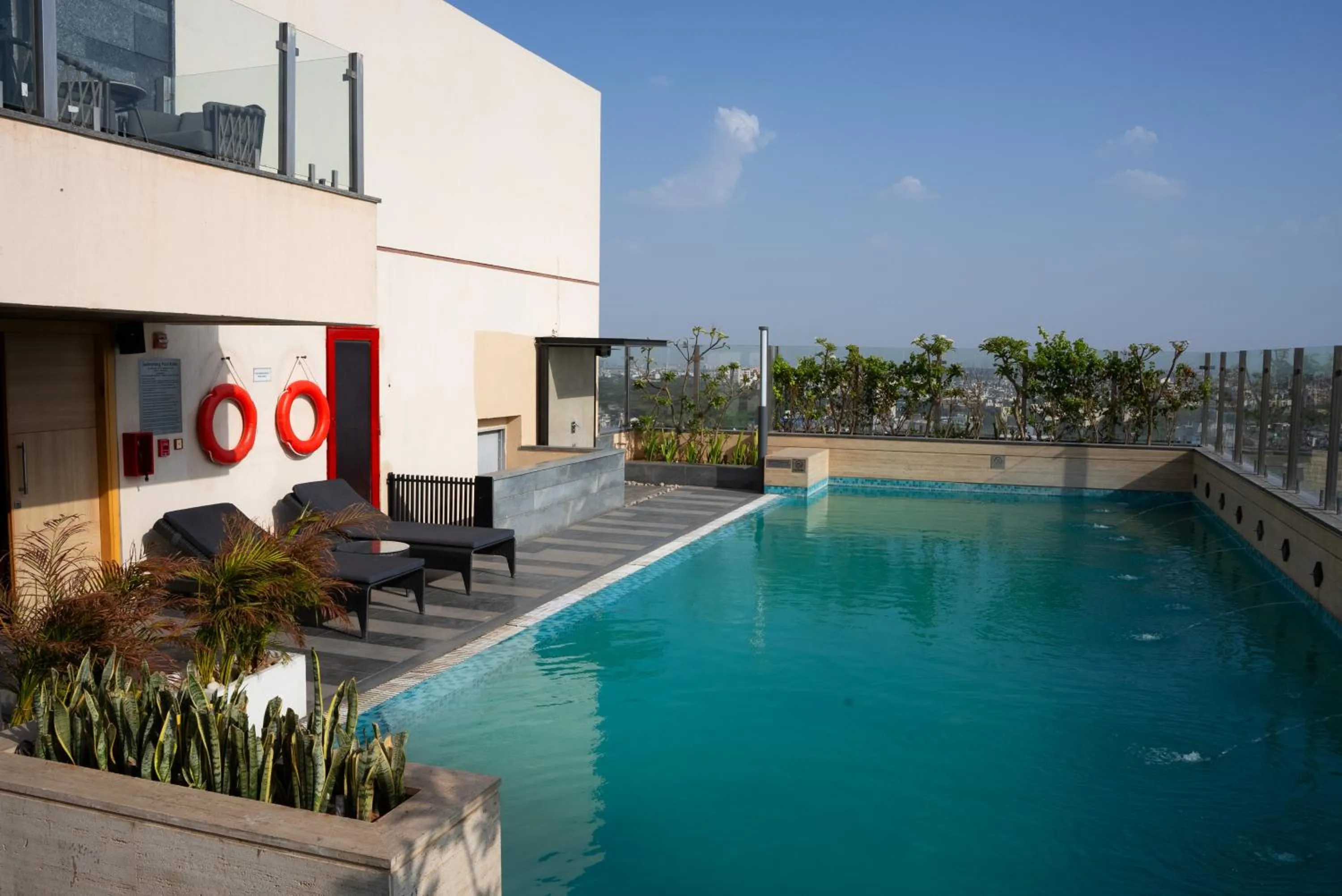 Swimming pool in Hyatt Place Jaipur Malviya Nagar