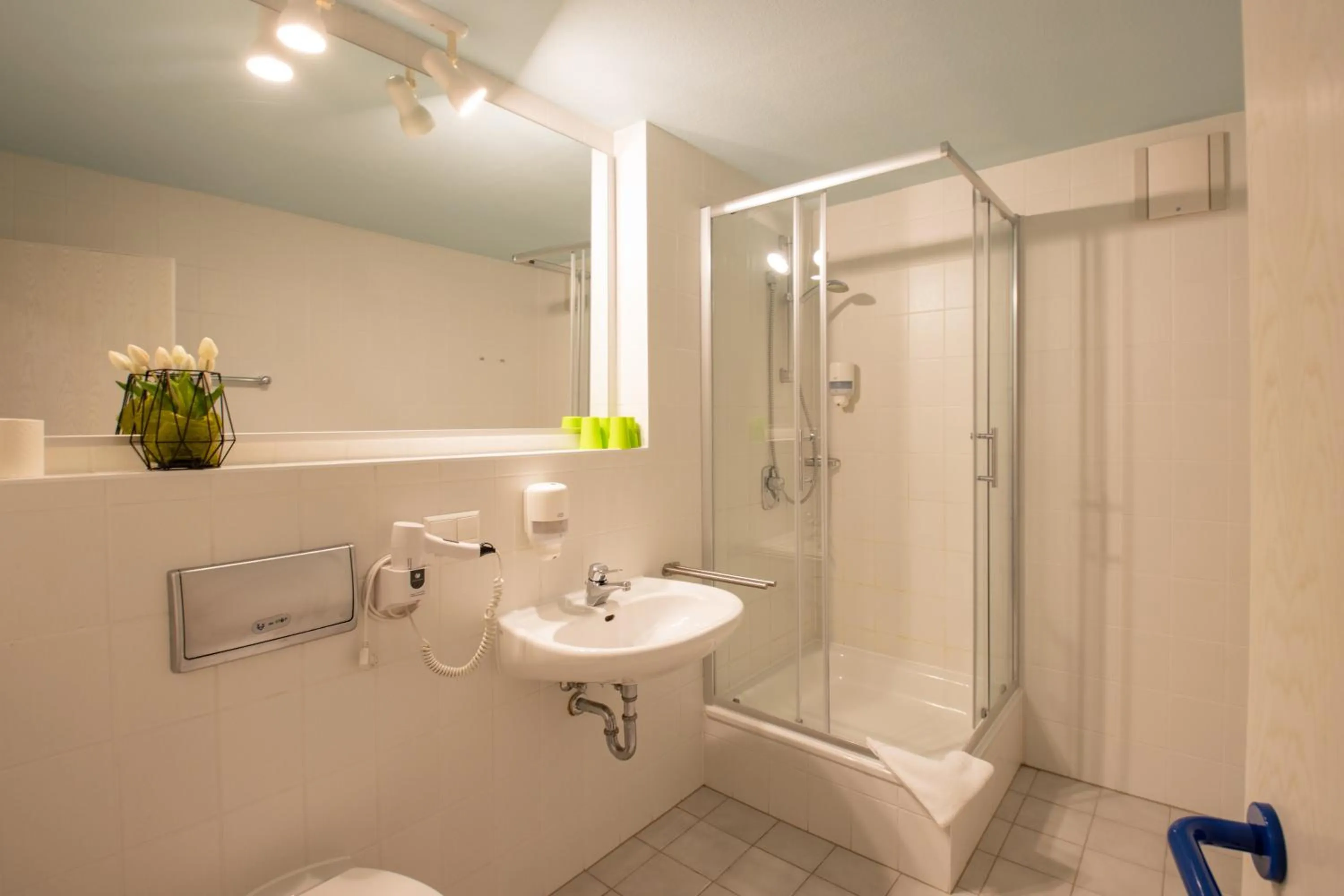 Bathroom in Erzgebirgshotel Freiberger Höhe