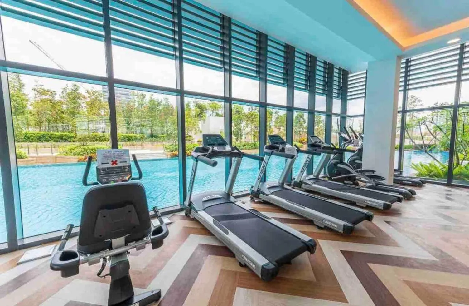 Fitness centre/facilities in Greenfield Residence Bandar Sunway