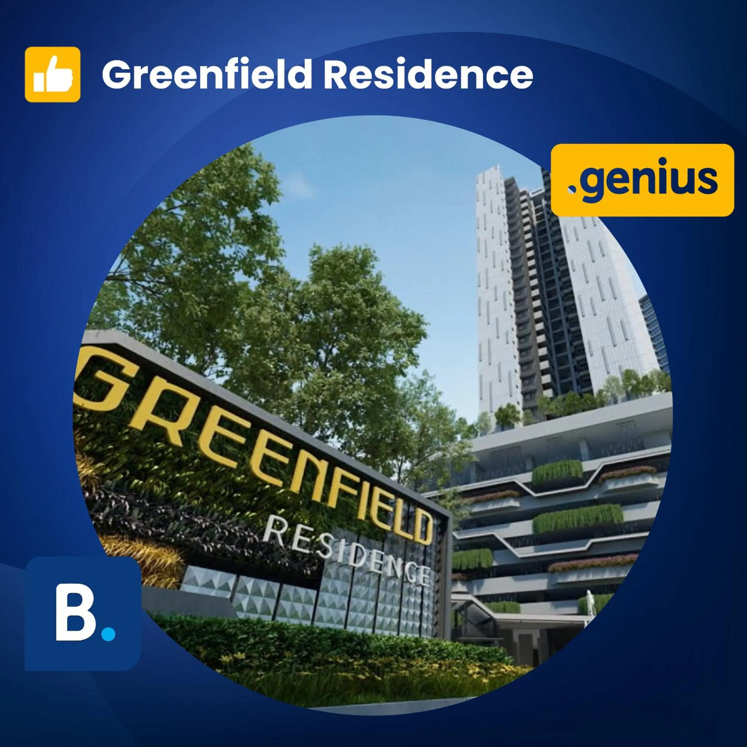 Property building in Greenfield Residence Bandar Sunway