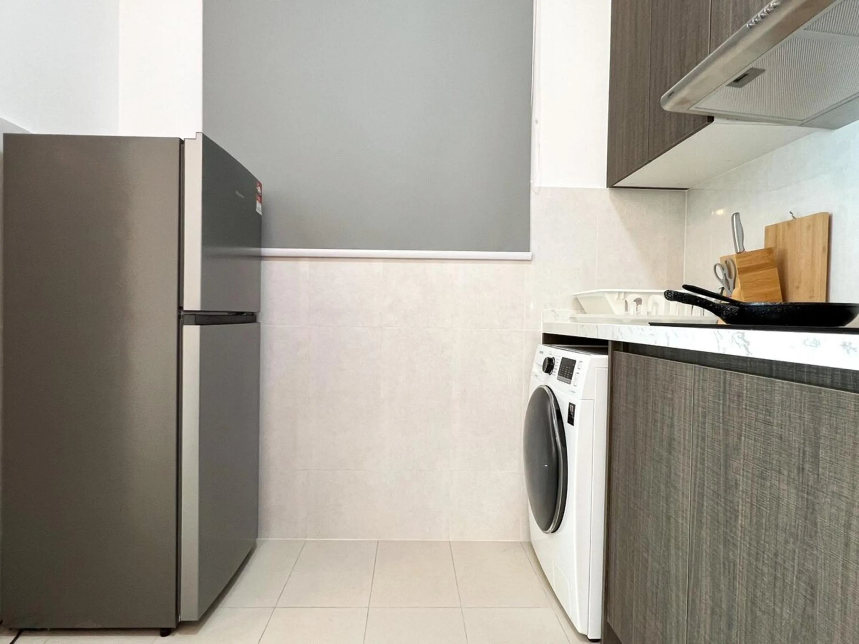 Kitchen or kitchenette in Greenfield Residence Bandar Sunway