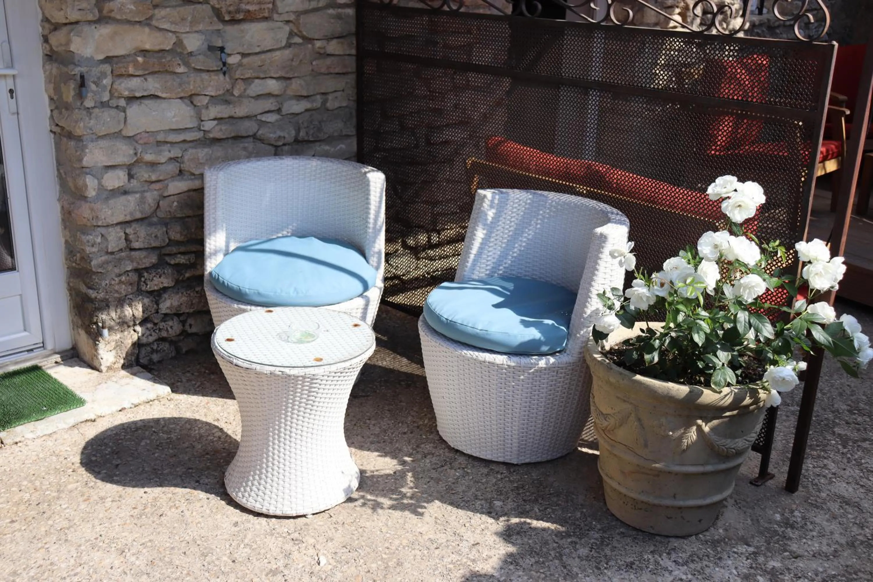 Patio in Mas des Romarins, The Originals Relais