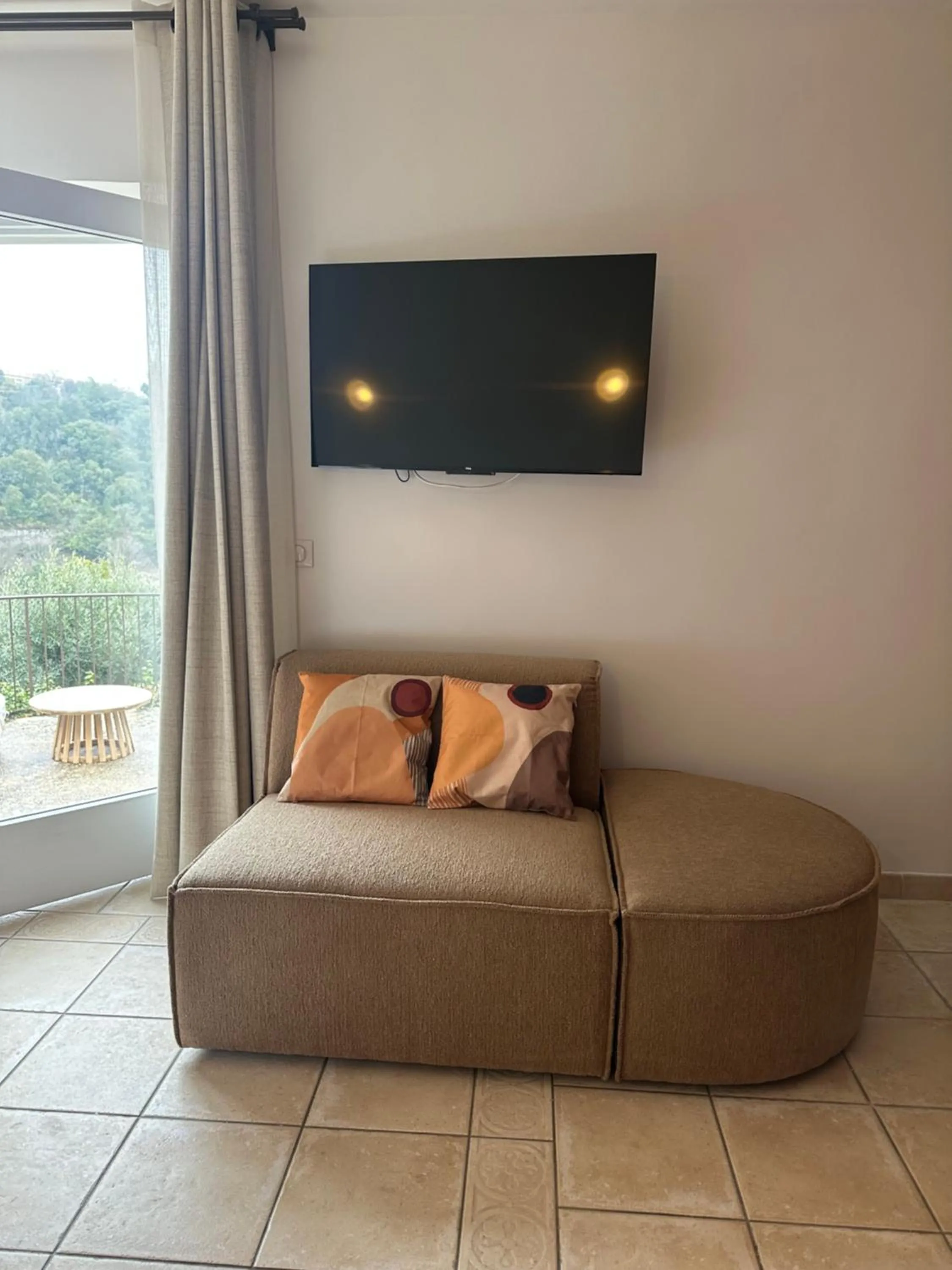 Seating area in Mas des Romarins, The Originals Relais