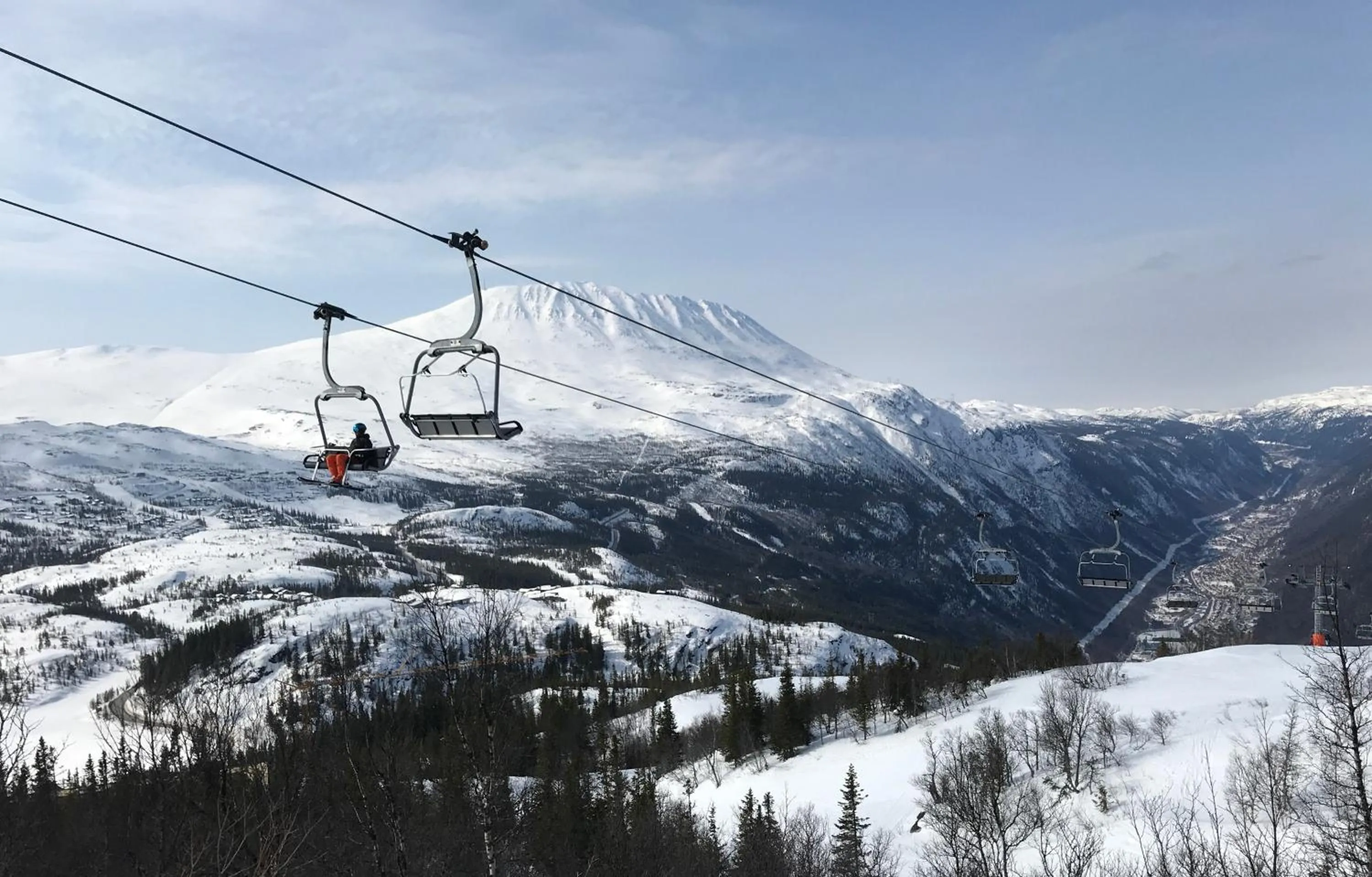 Skiing in Gausta View