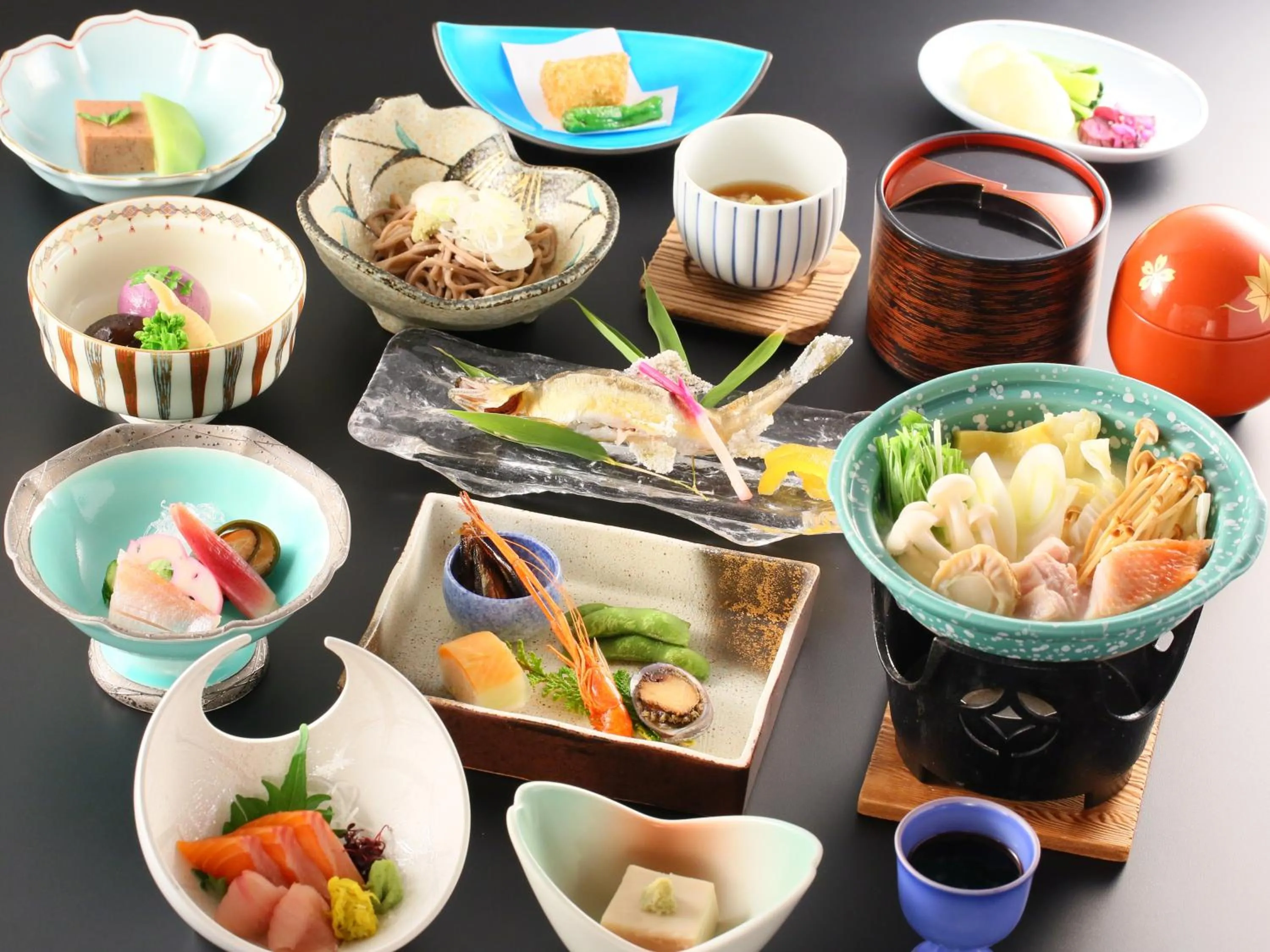 Food close-up in Shirafune Grand Hotel