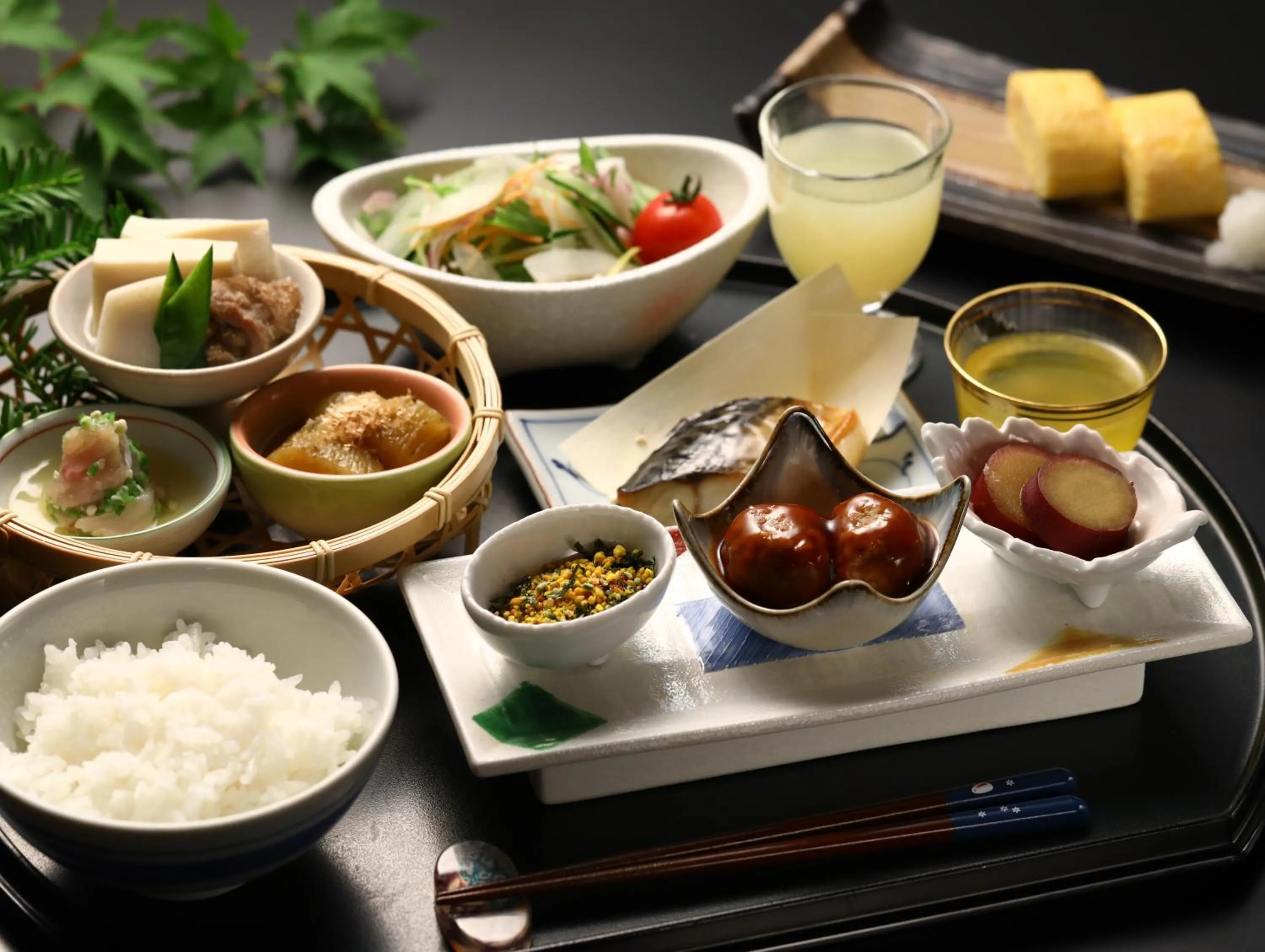 Food and drinks in Keiryuso Siorie