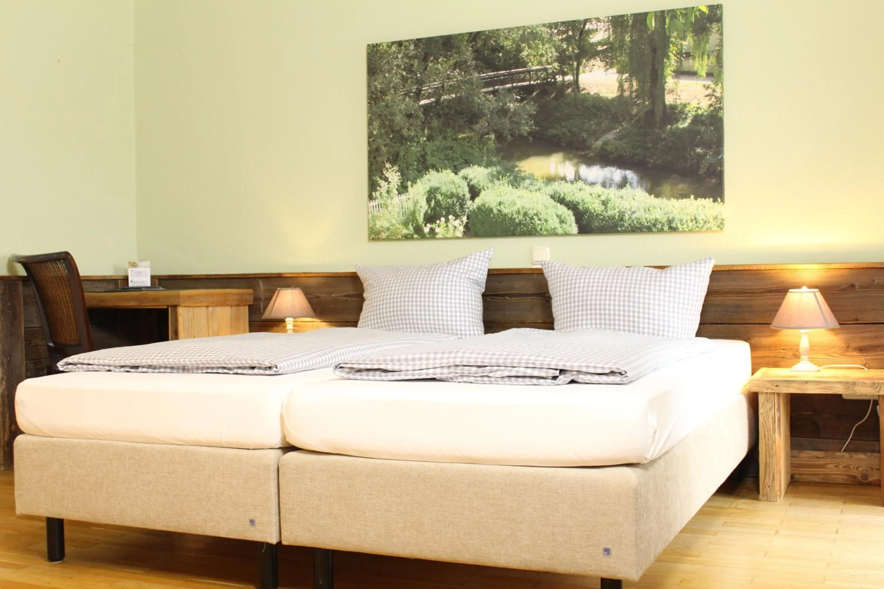 Photo of the whole room, Bed in ARRIVEL Pension Haus am Bach