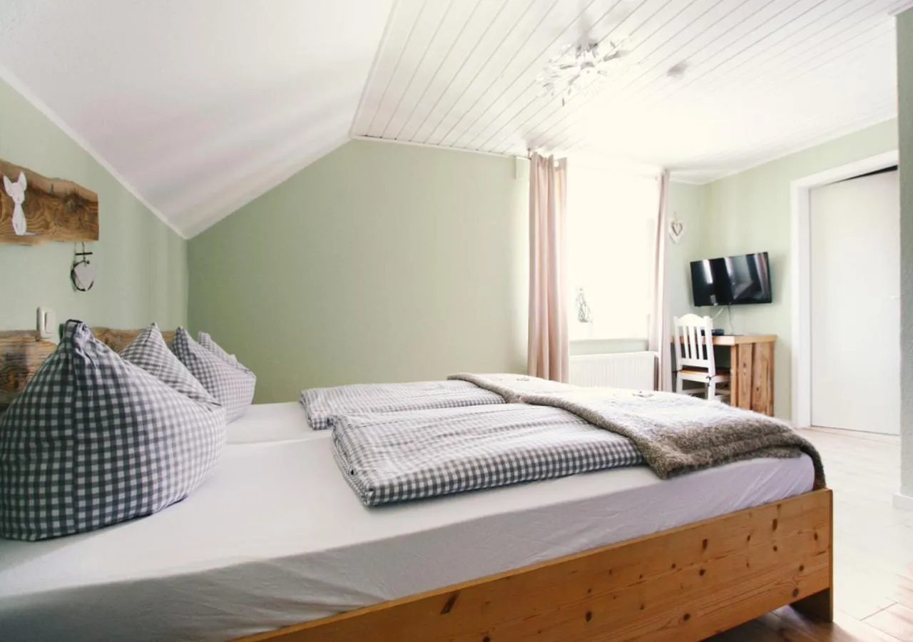 Photo of the whole room, Bed in ARRIVEL Pension Haus am Bach