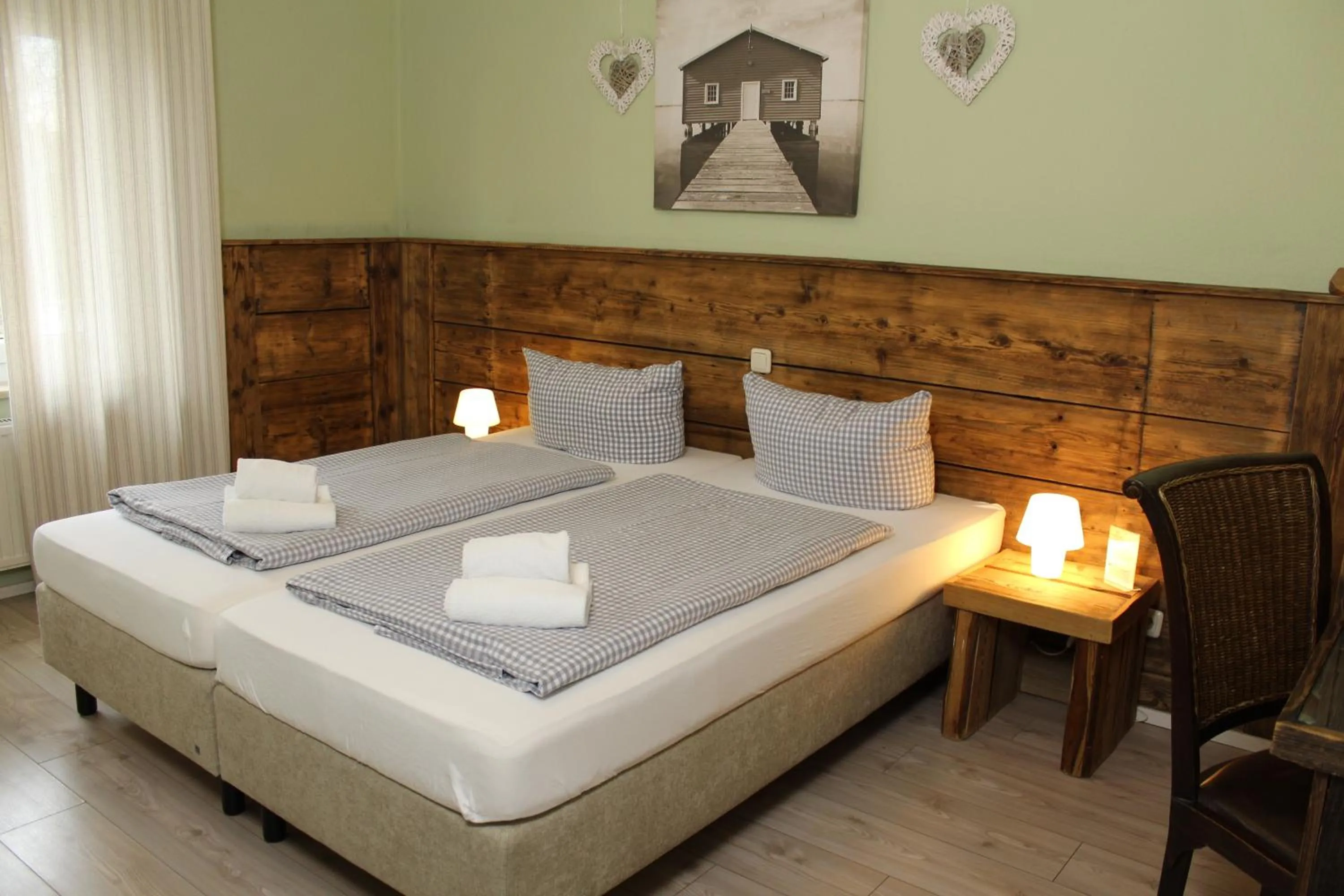 Photo of the whole room, Bed in ARRIVEL Pension Haus am Bach