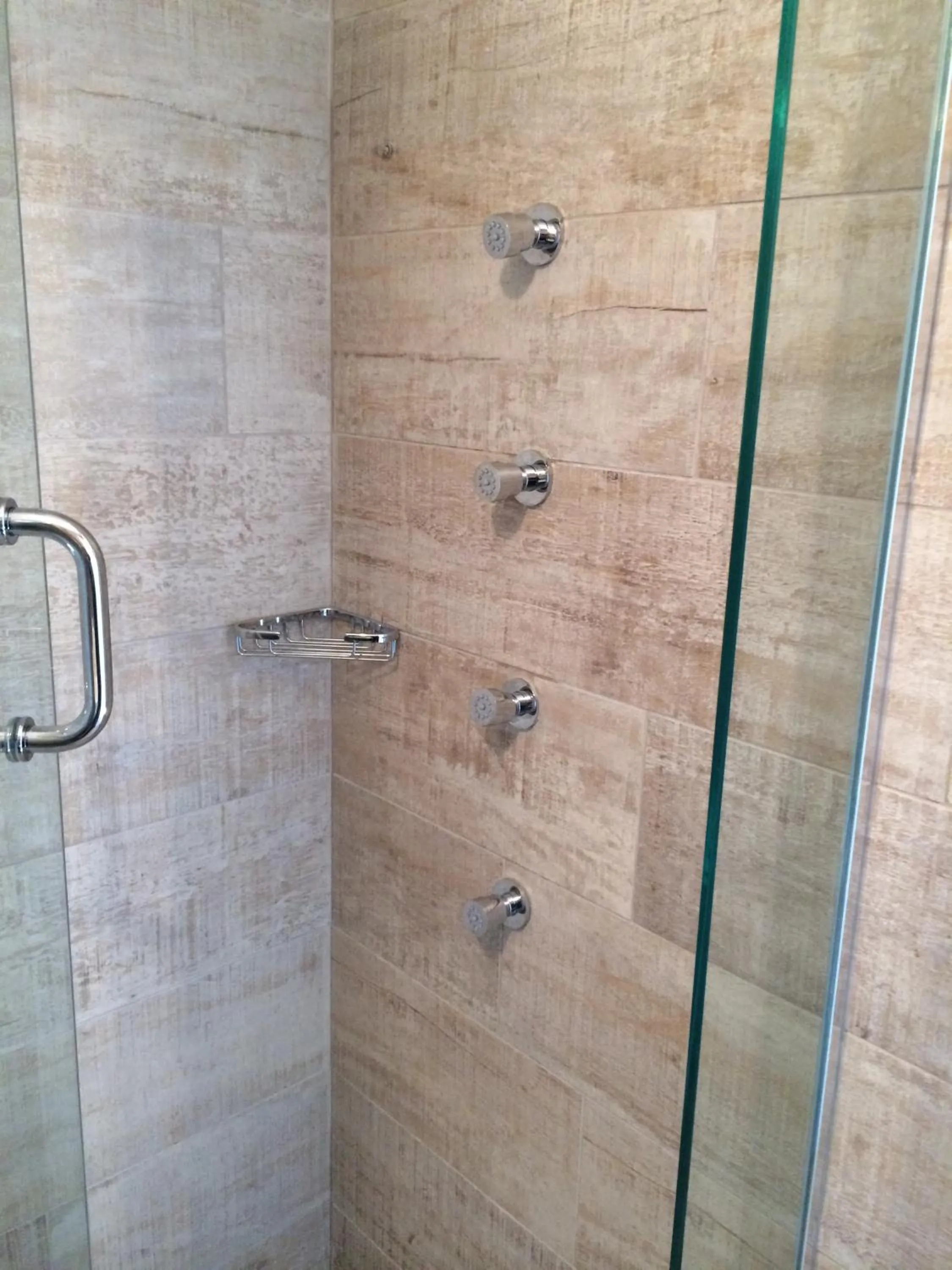 Shower in Olux Hotel-Motel-Suites