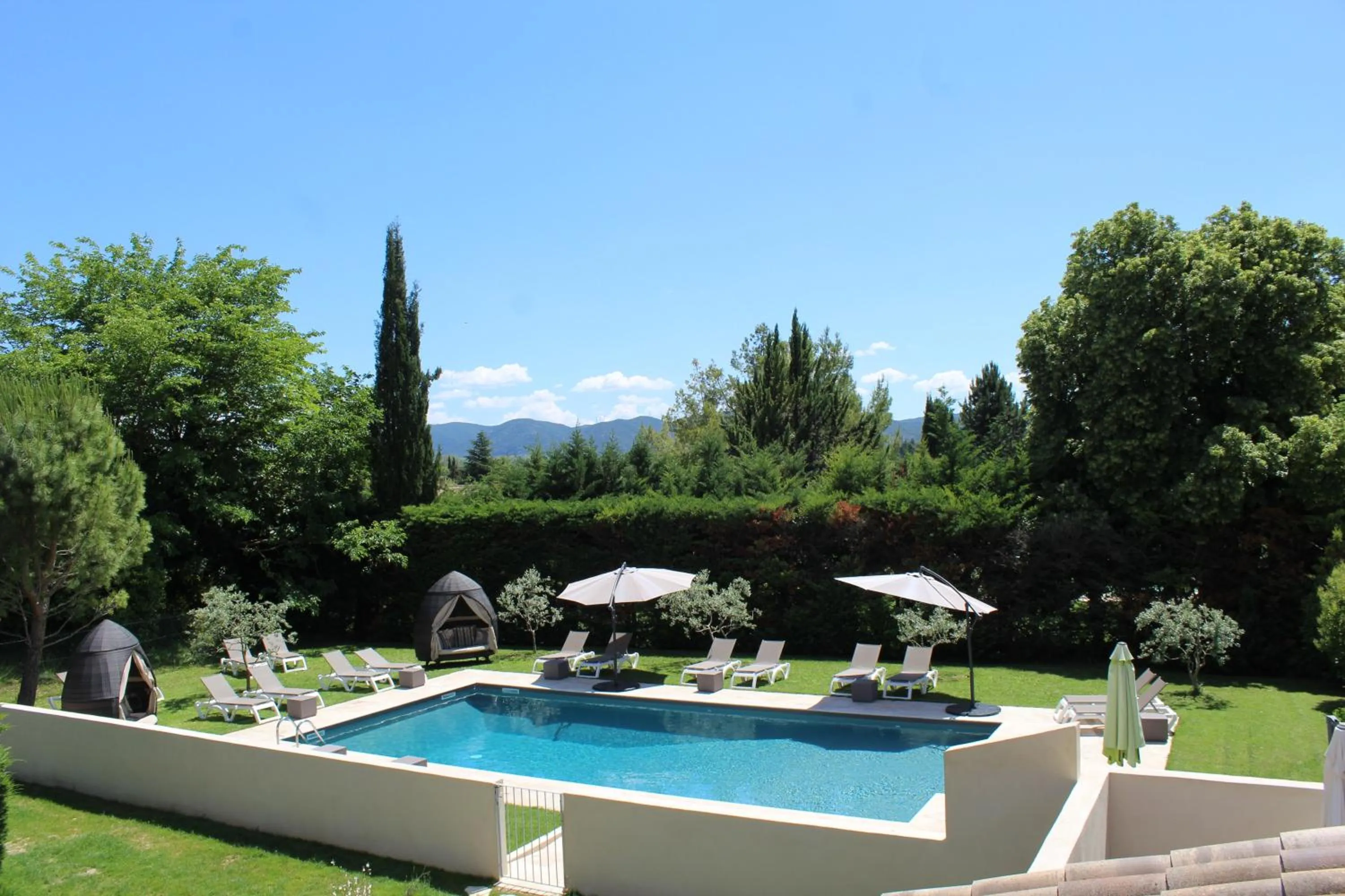 Bird's eye view in Le Mas Du Colombier