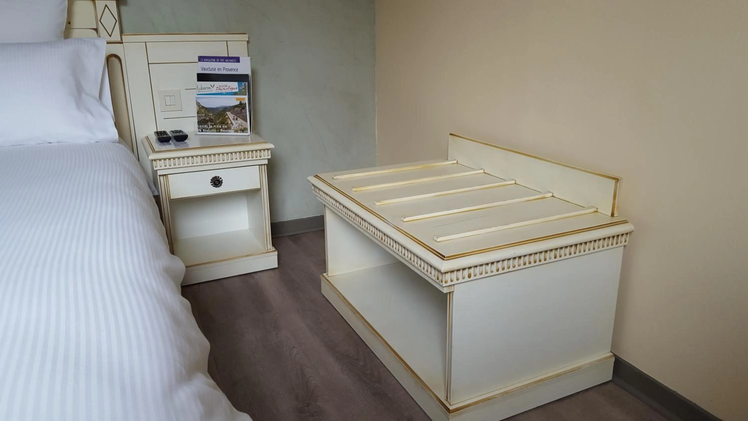 Decorative detail, Bed in Le Mas Du Colombier