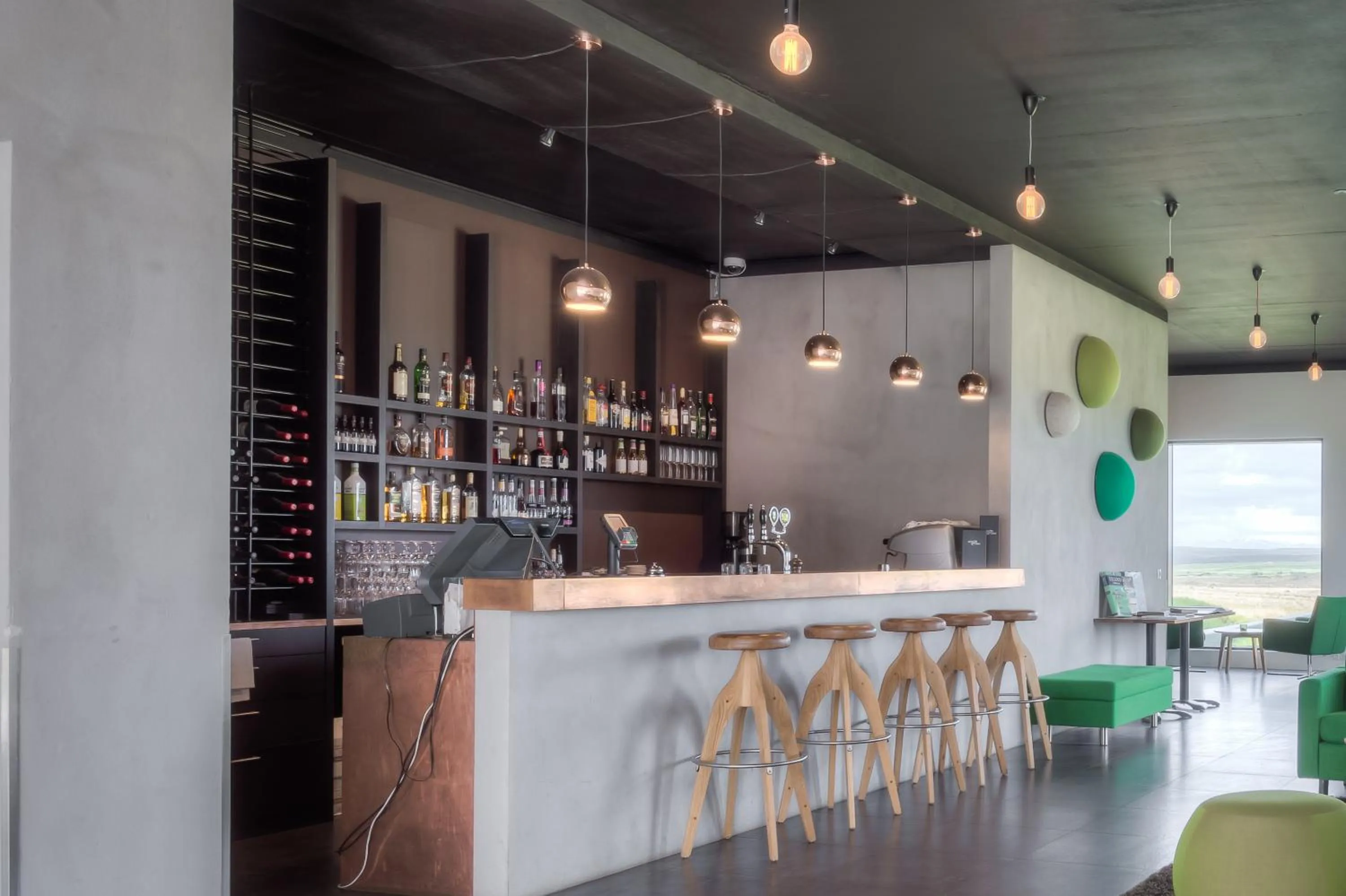 Lounge or bar in Hótel Laxá