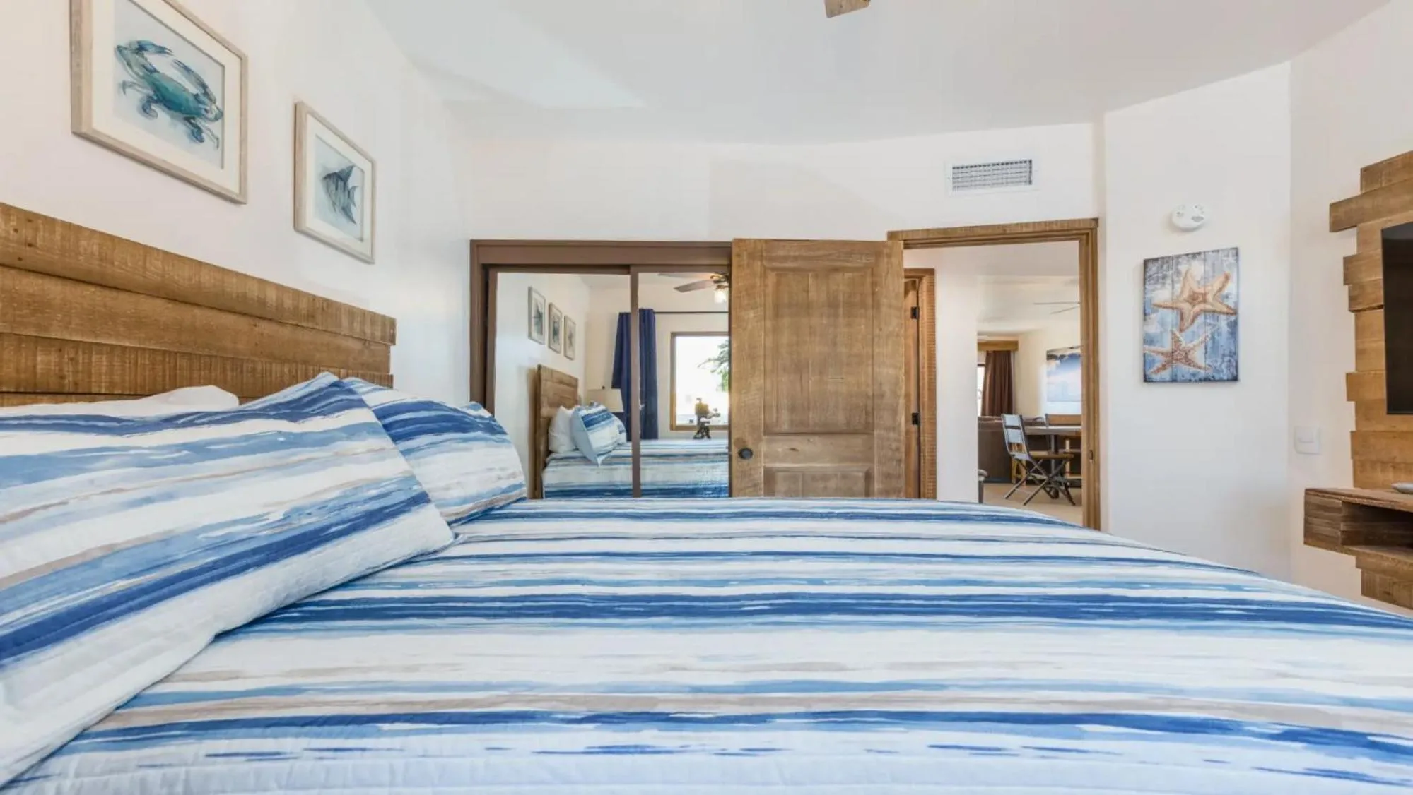 Bedroom, Bed in Ground Floor 2BR Beachfront - Steps to Pool - Princesa E104 - BeachBumCondos