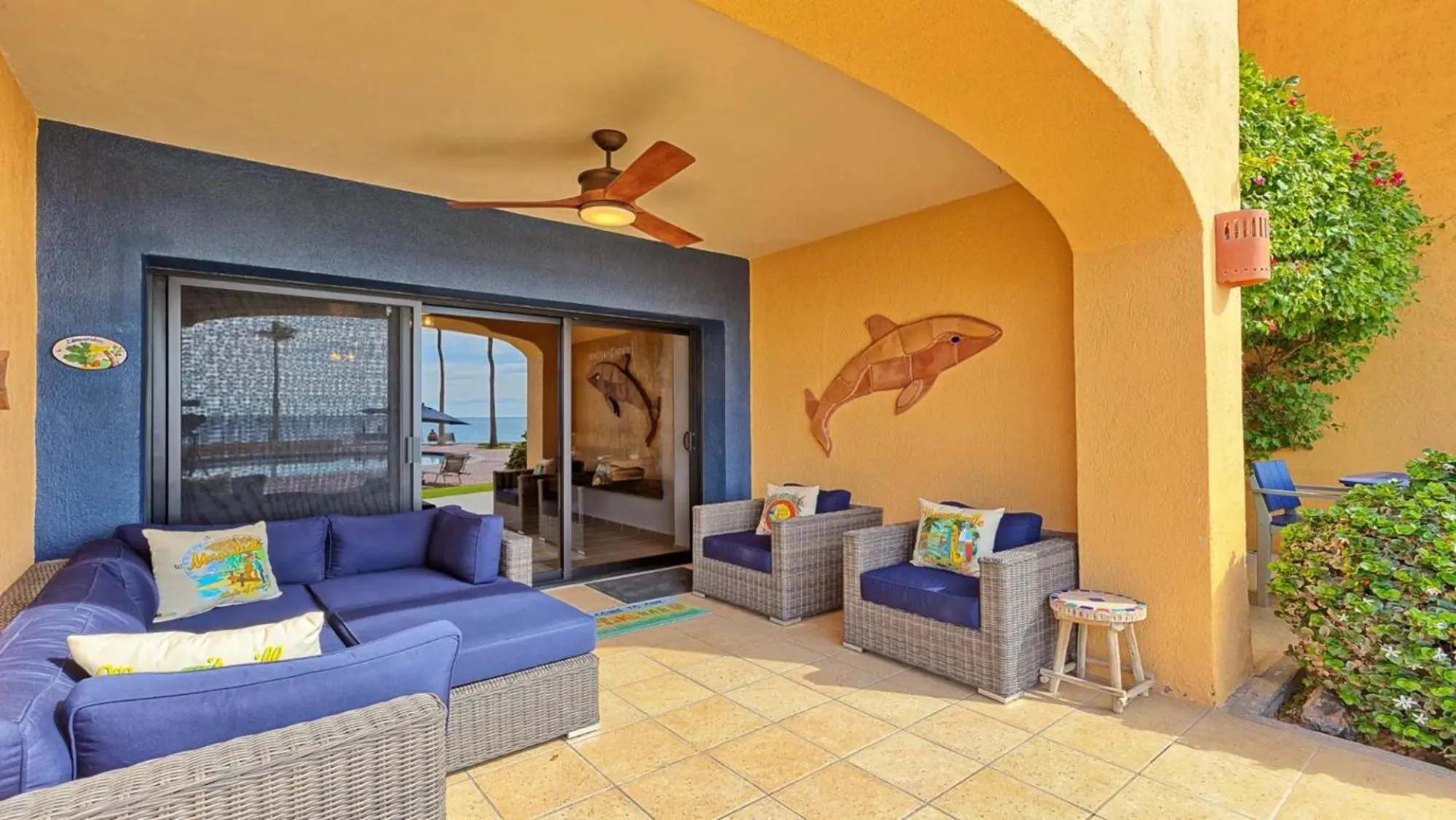 Two-Bedroom Apartment in Ground Floor 2BR Beachfront - Steps to Pool - Princesa E104 - BeachBumCondos