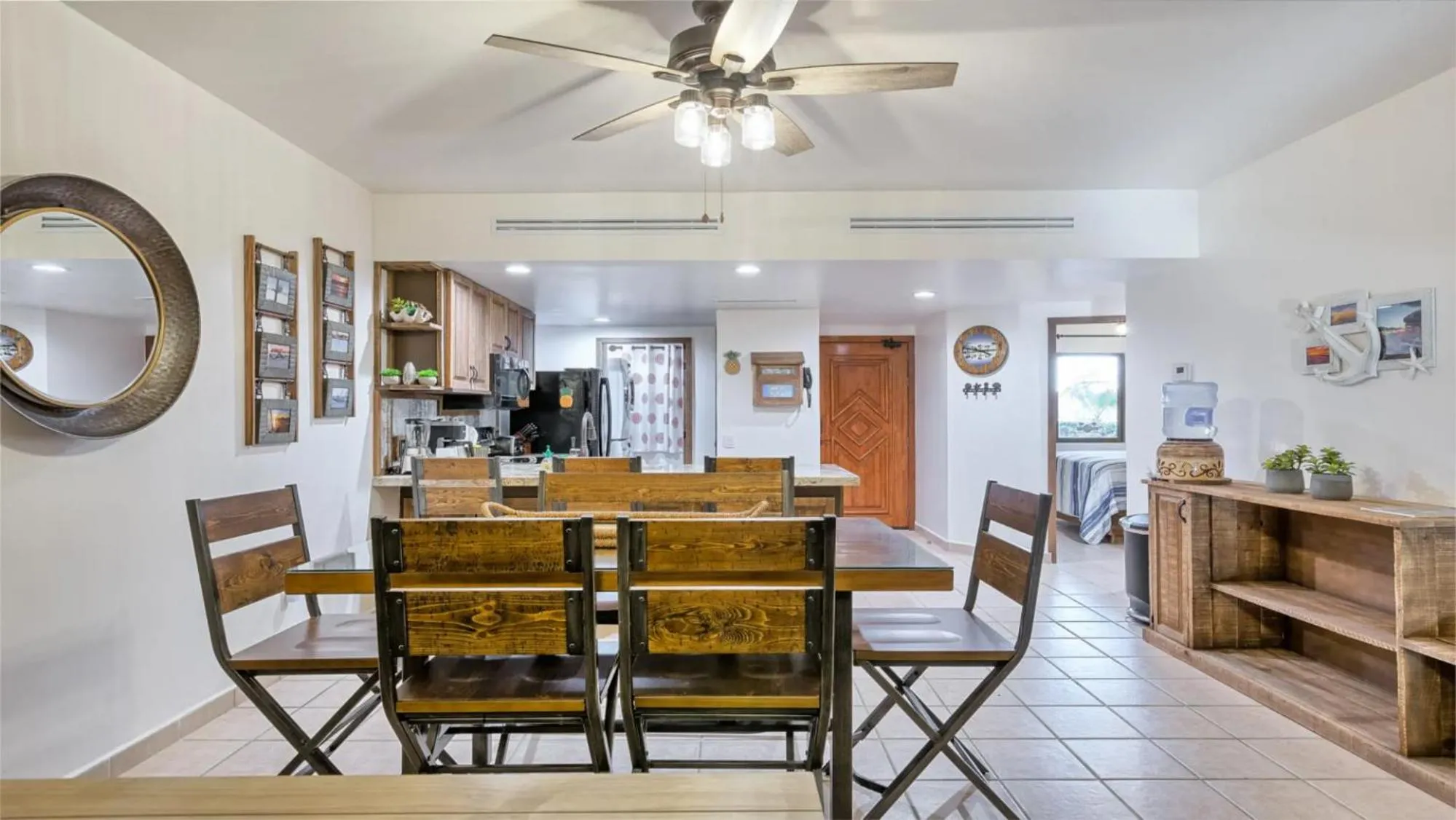 Dining area in Ground Floor 2BR Beachfront - Steps to Pool - Princesa E104 - BeachBumCondos