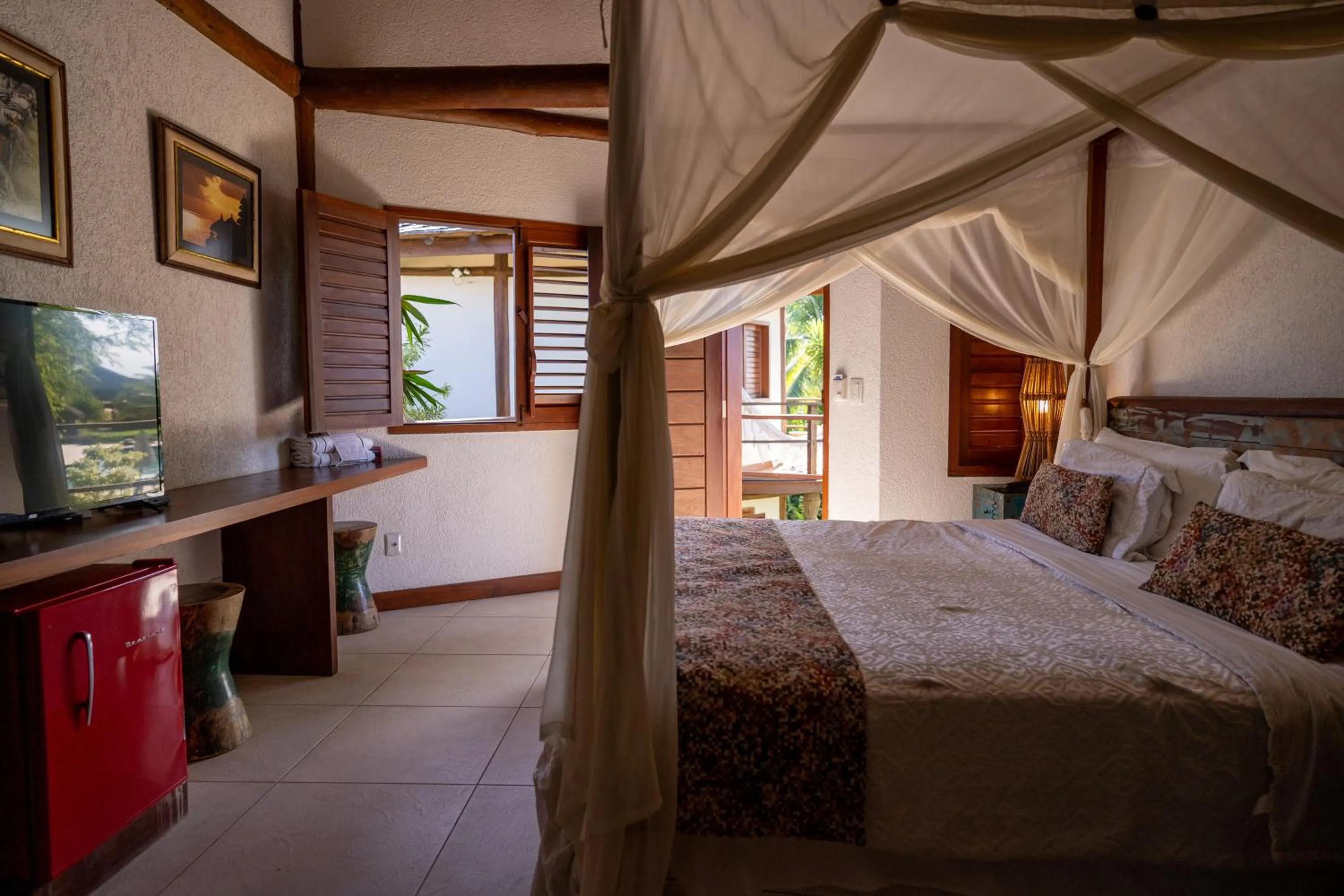 Bed in Hotel Villa Balidendê