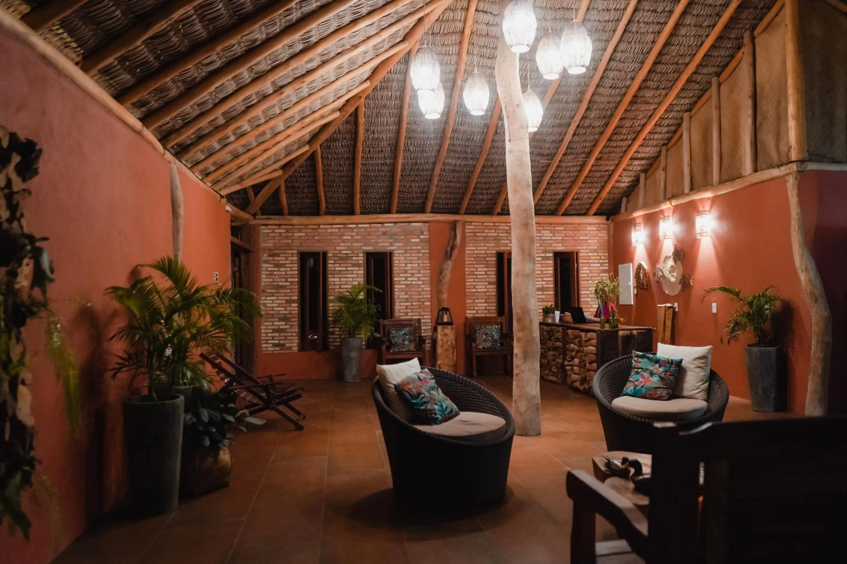 Living room in Pousada Vila Camurim