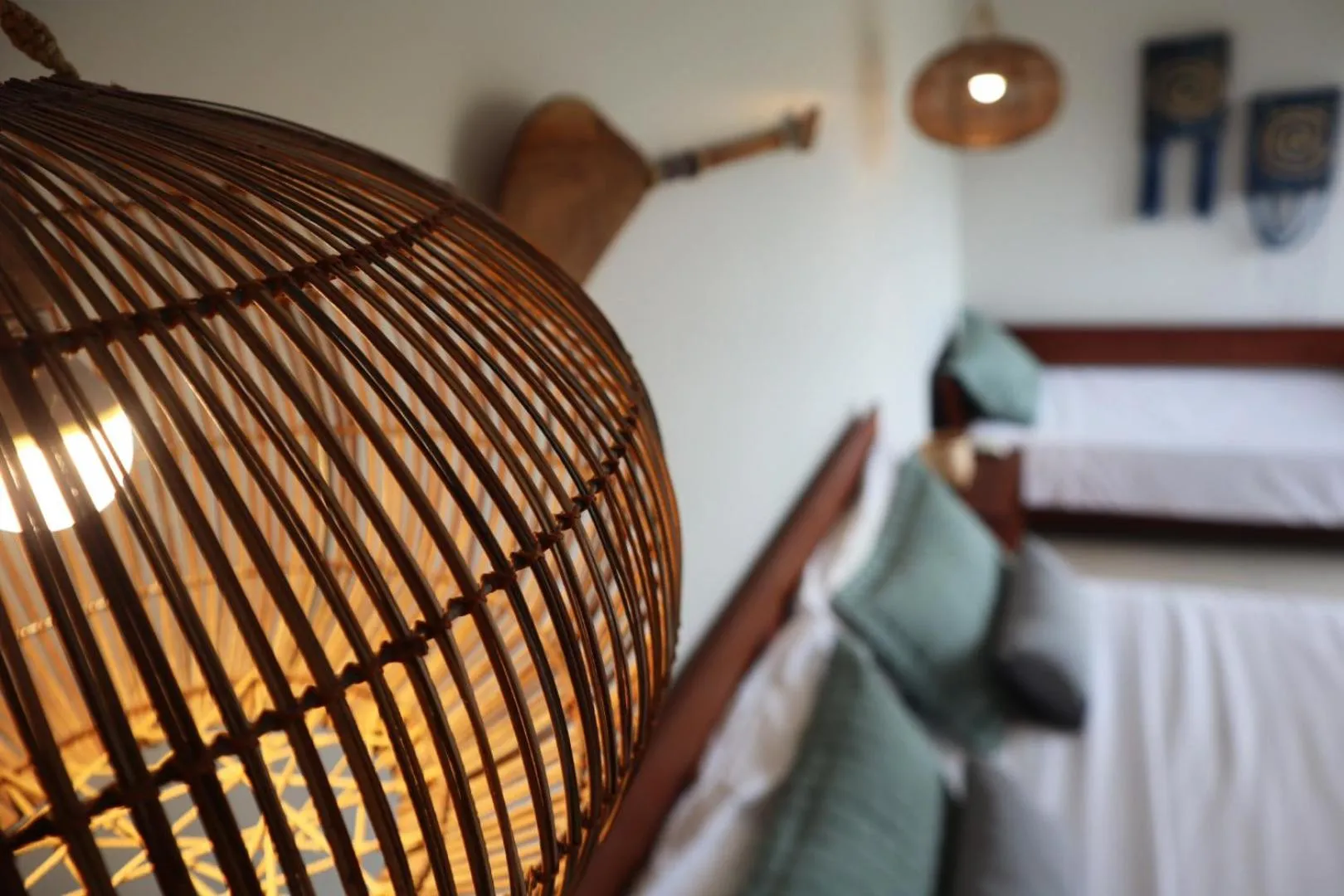 Decorative detail, Bed in Pousada Vila Camurim