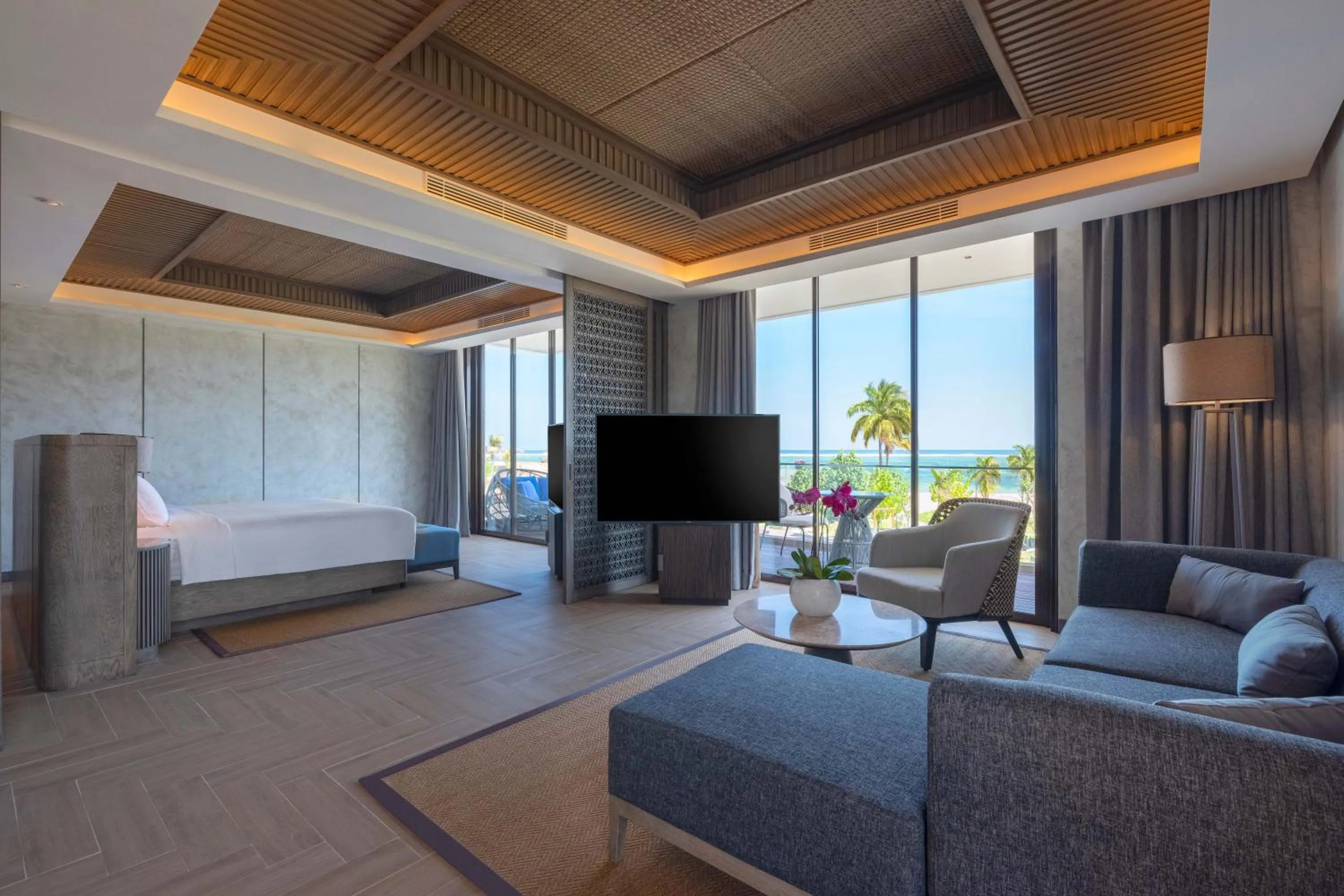 Living room, Bed in Pullman Lombok Merujani Mandalika Beach Resort