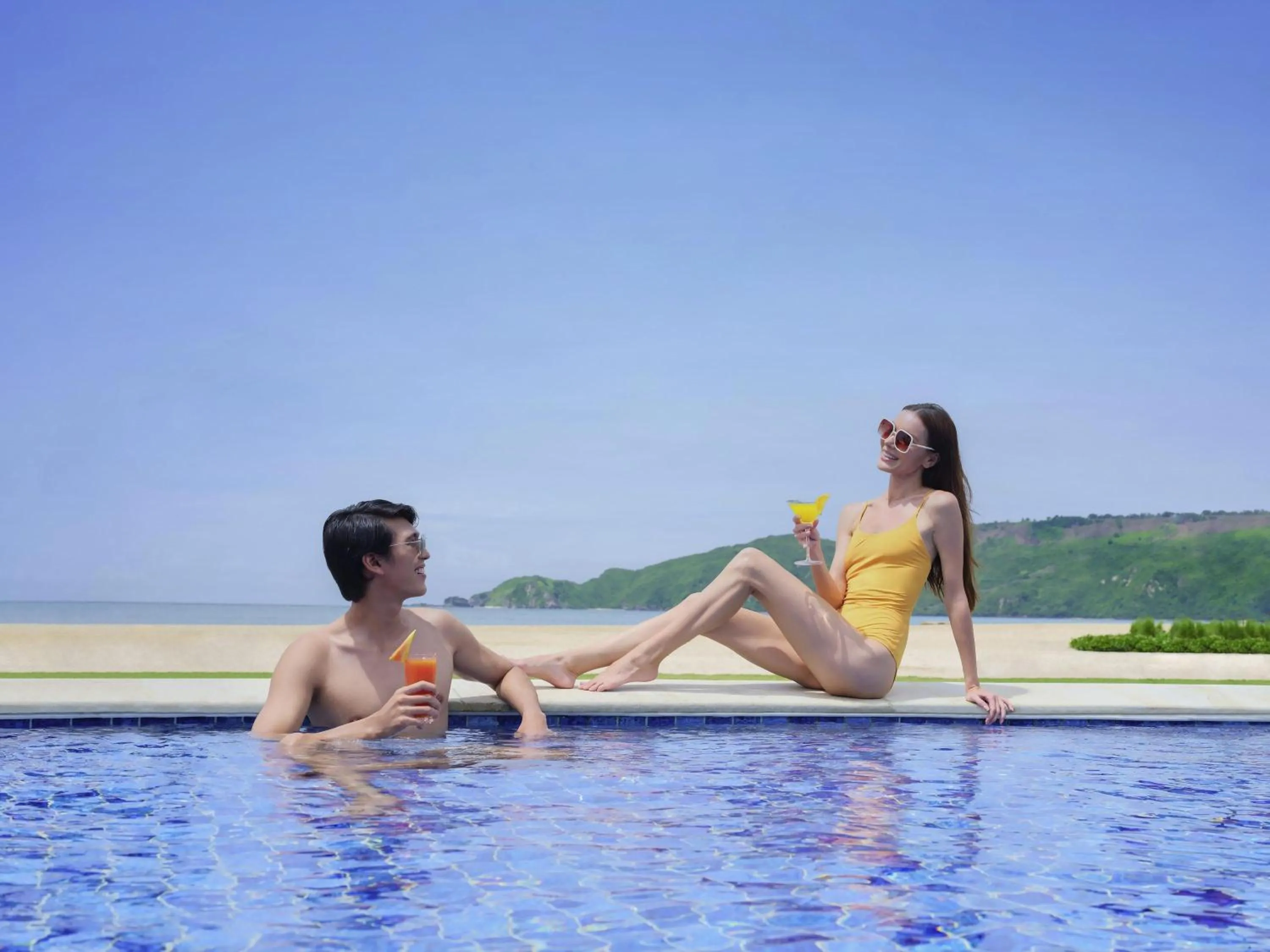 Pool view in Pullman Lombok Merujani Mandalika Beach Resort