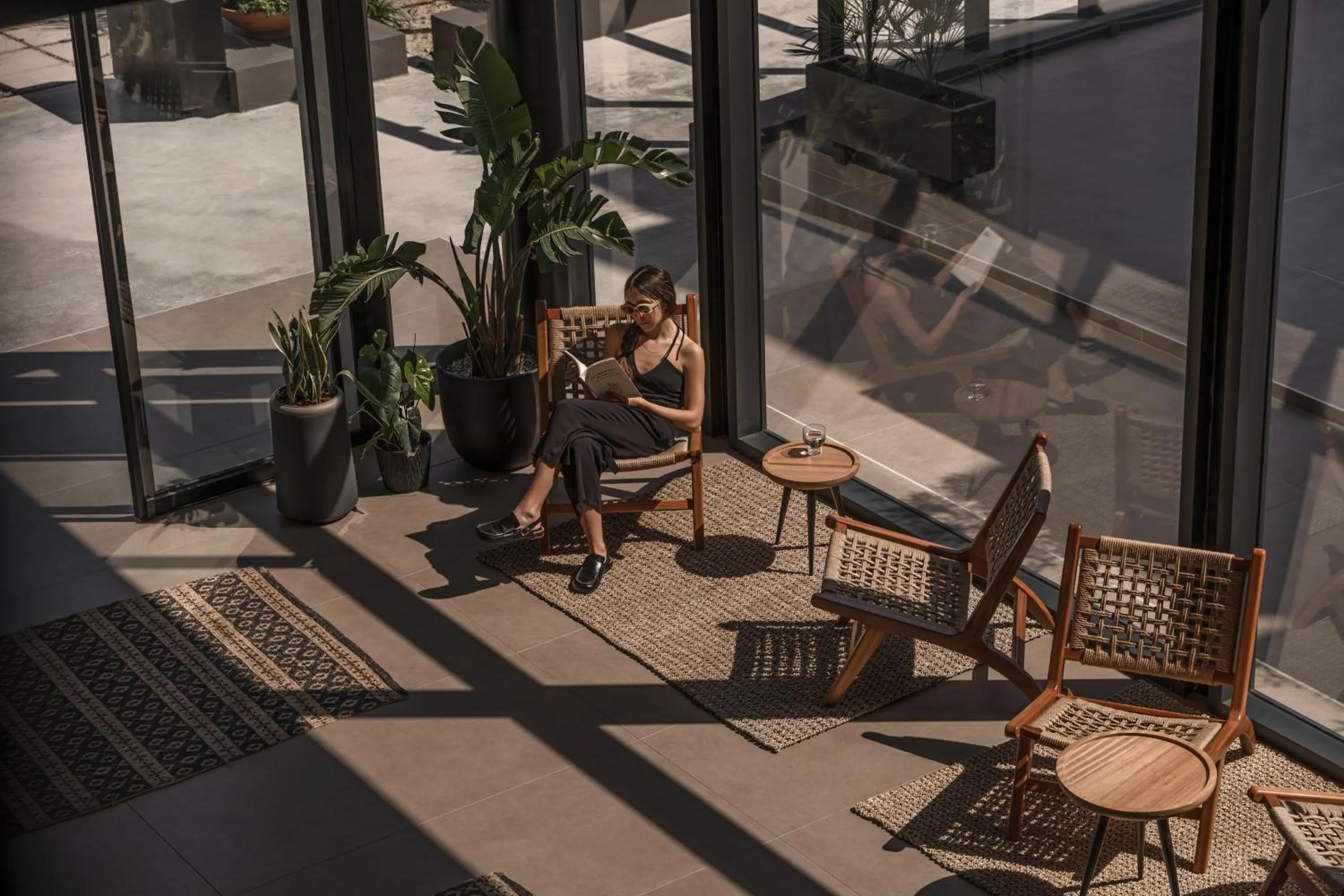 Communal lounge/ TV room in Cook's Club Ialysos Rhodes