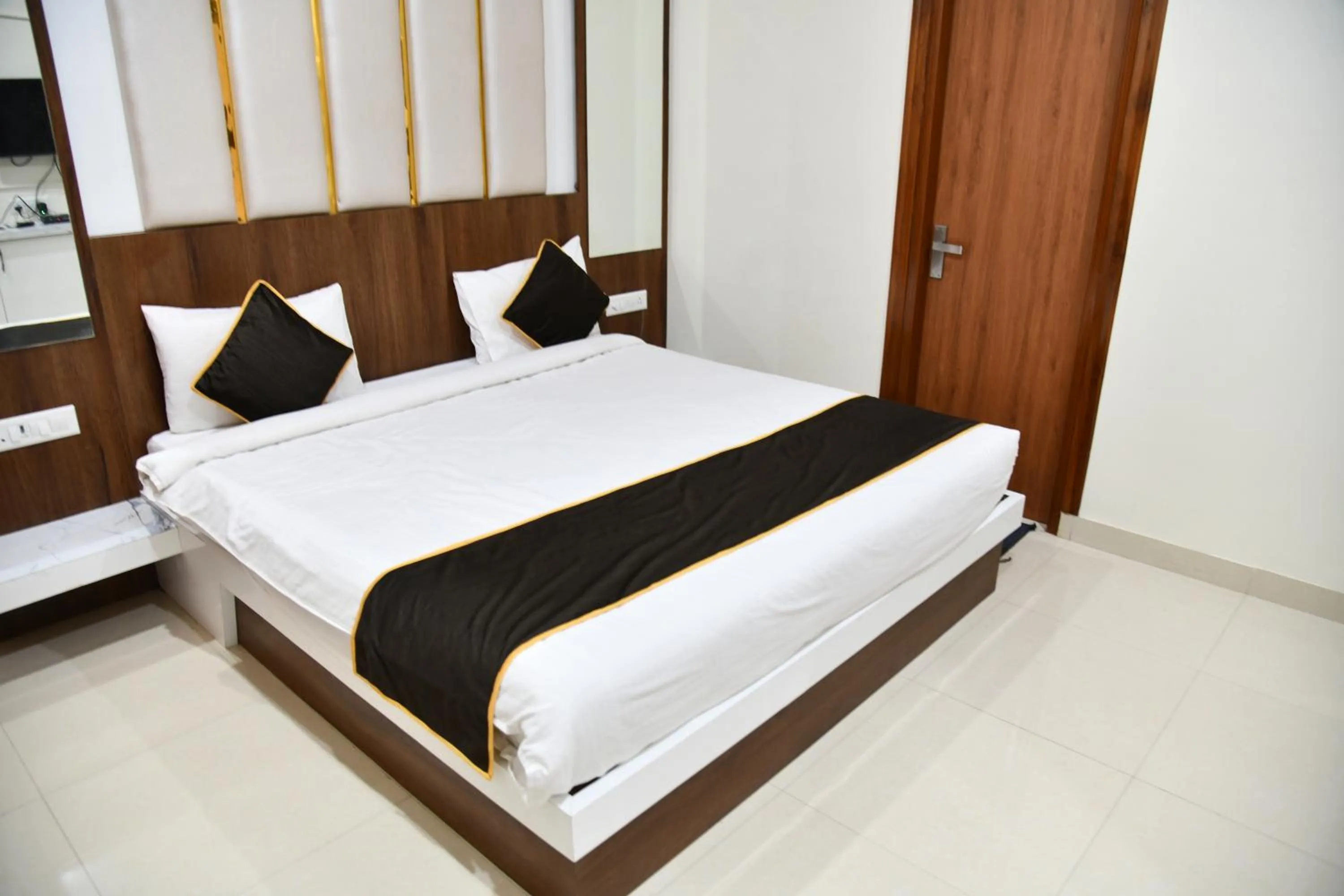 Bed in The Knights' Inn