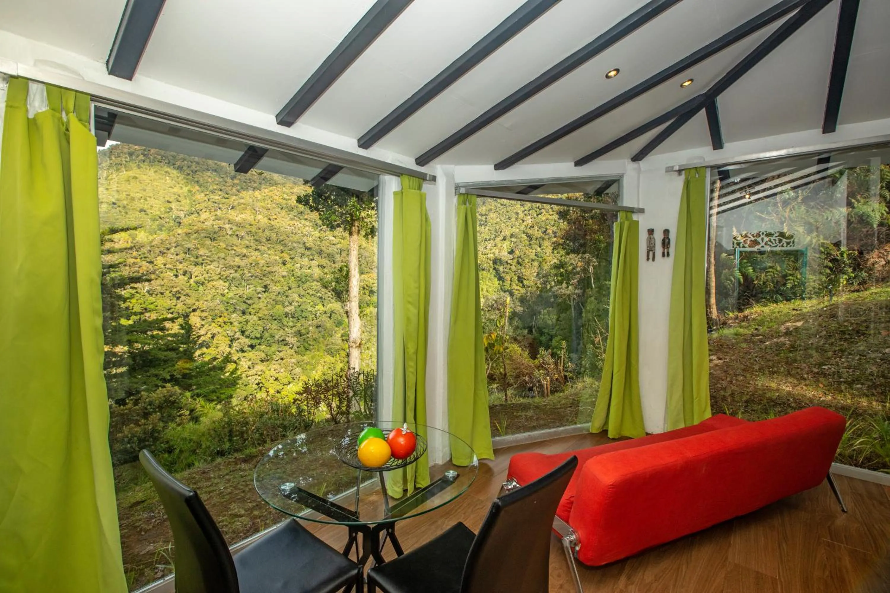 Seating area in Dantica Cloud Forest Lodge