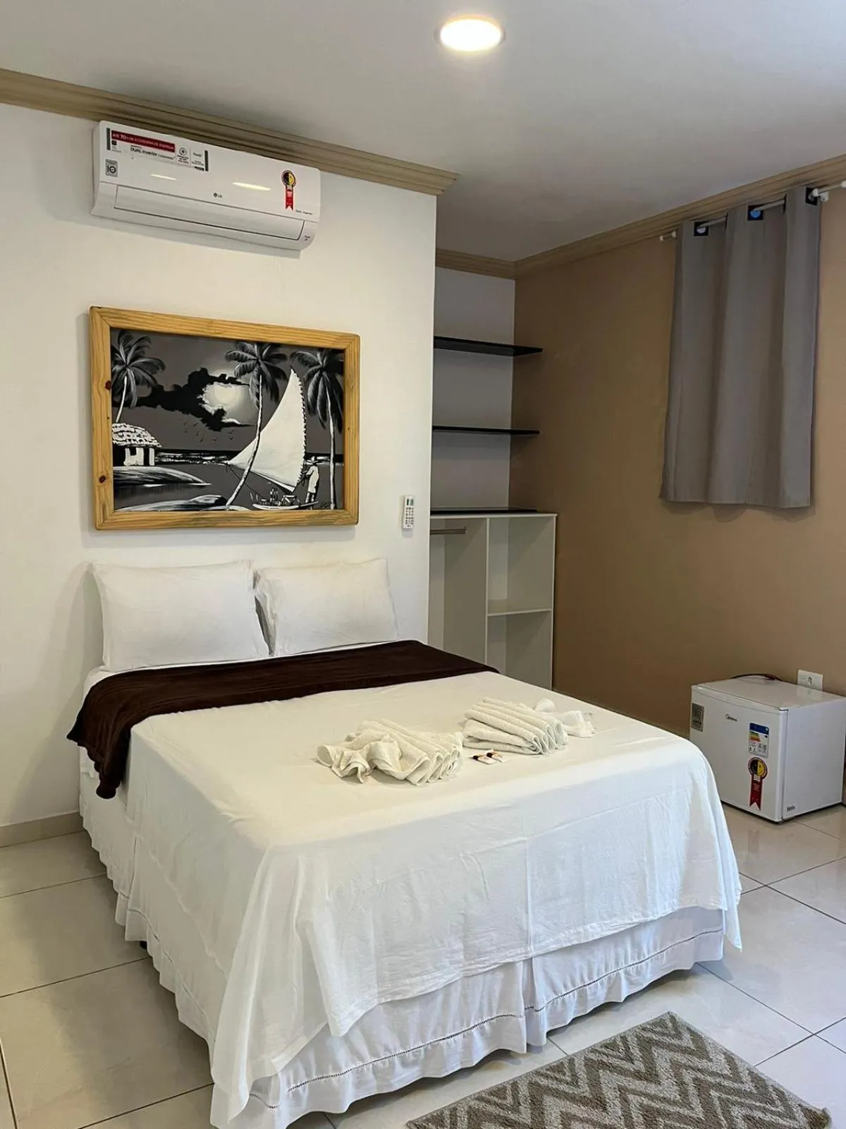 Bed in Pousada La Belle