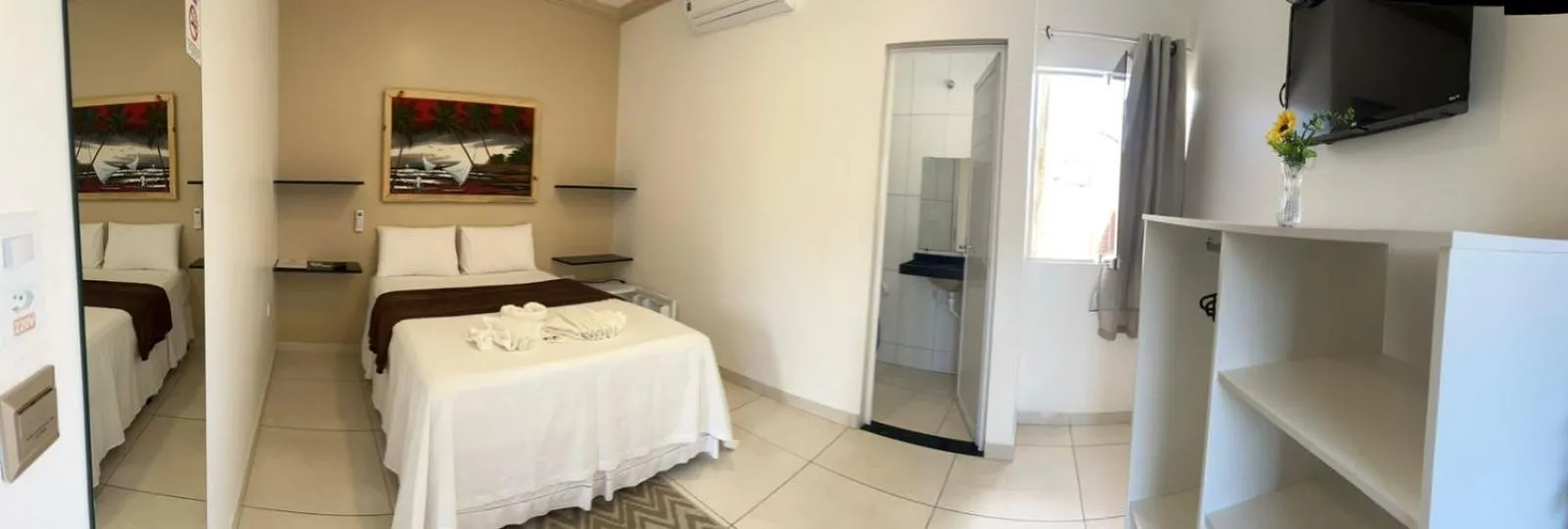 Bed in Pousada La Belle