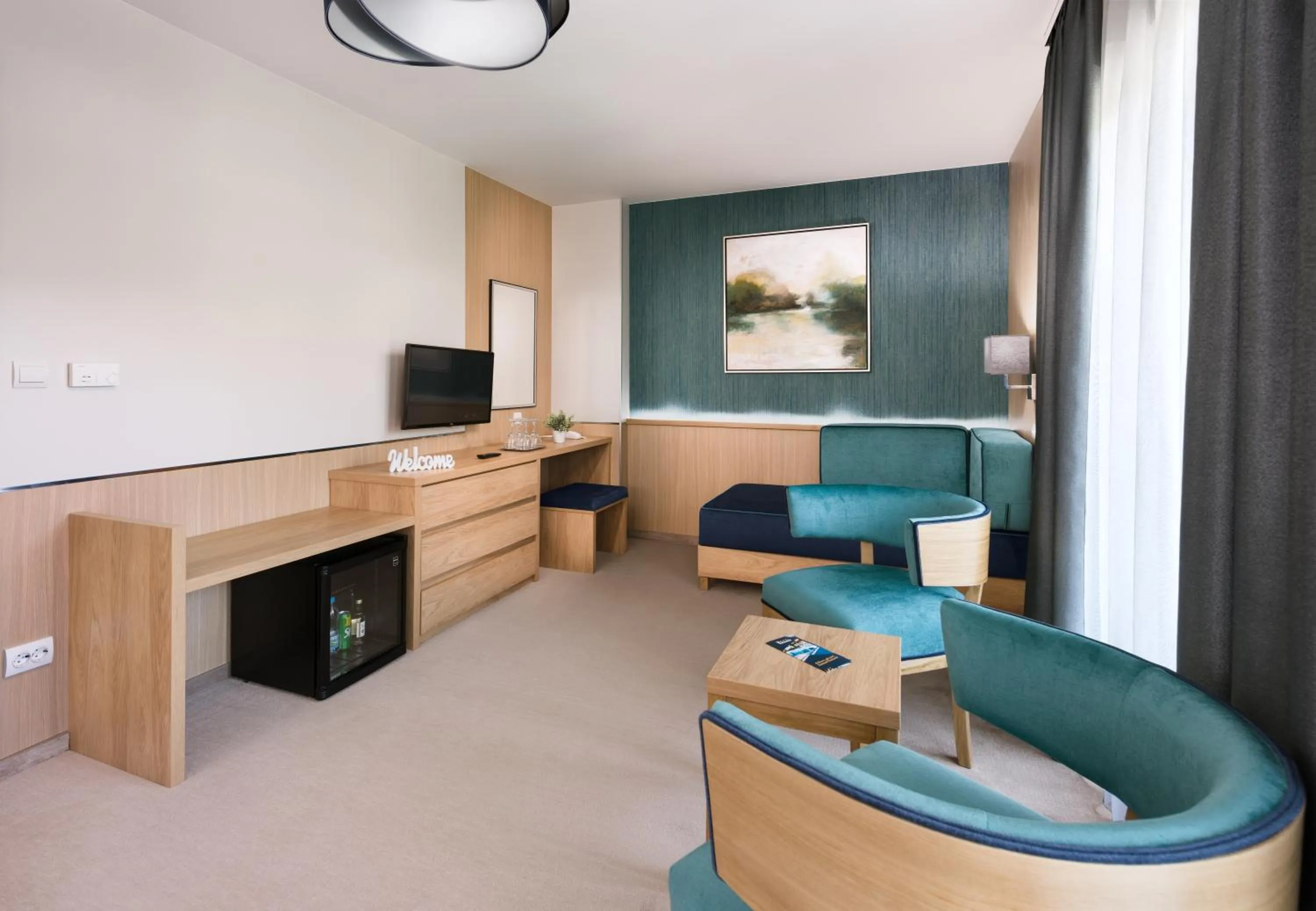 Seating area in Hotel Visegrád