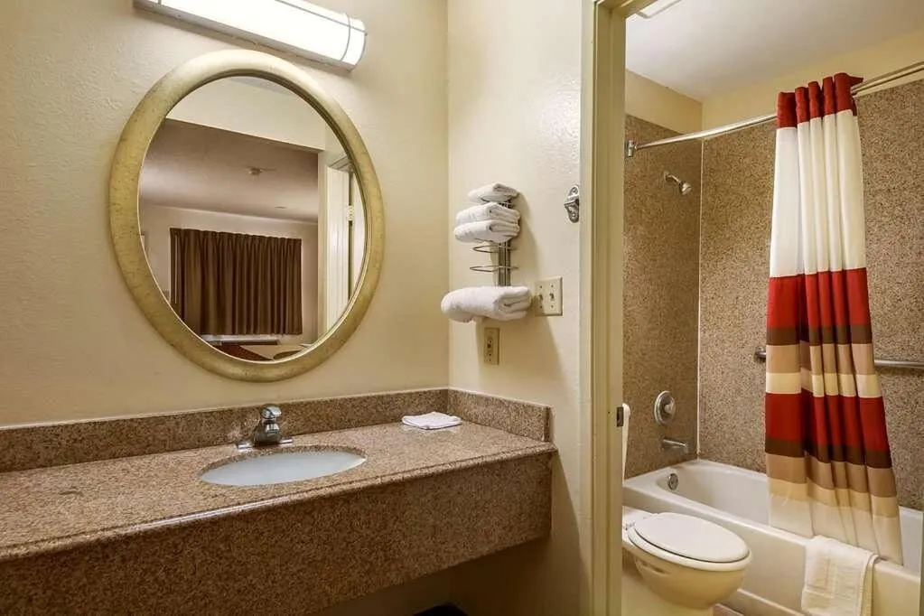 Shower in Travelodge by Wyndham San Antonio Lackland AFB North