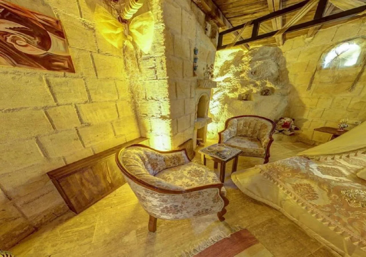 Seating area in Cappadocia Alaz Cave Otel