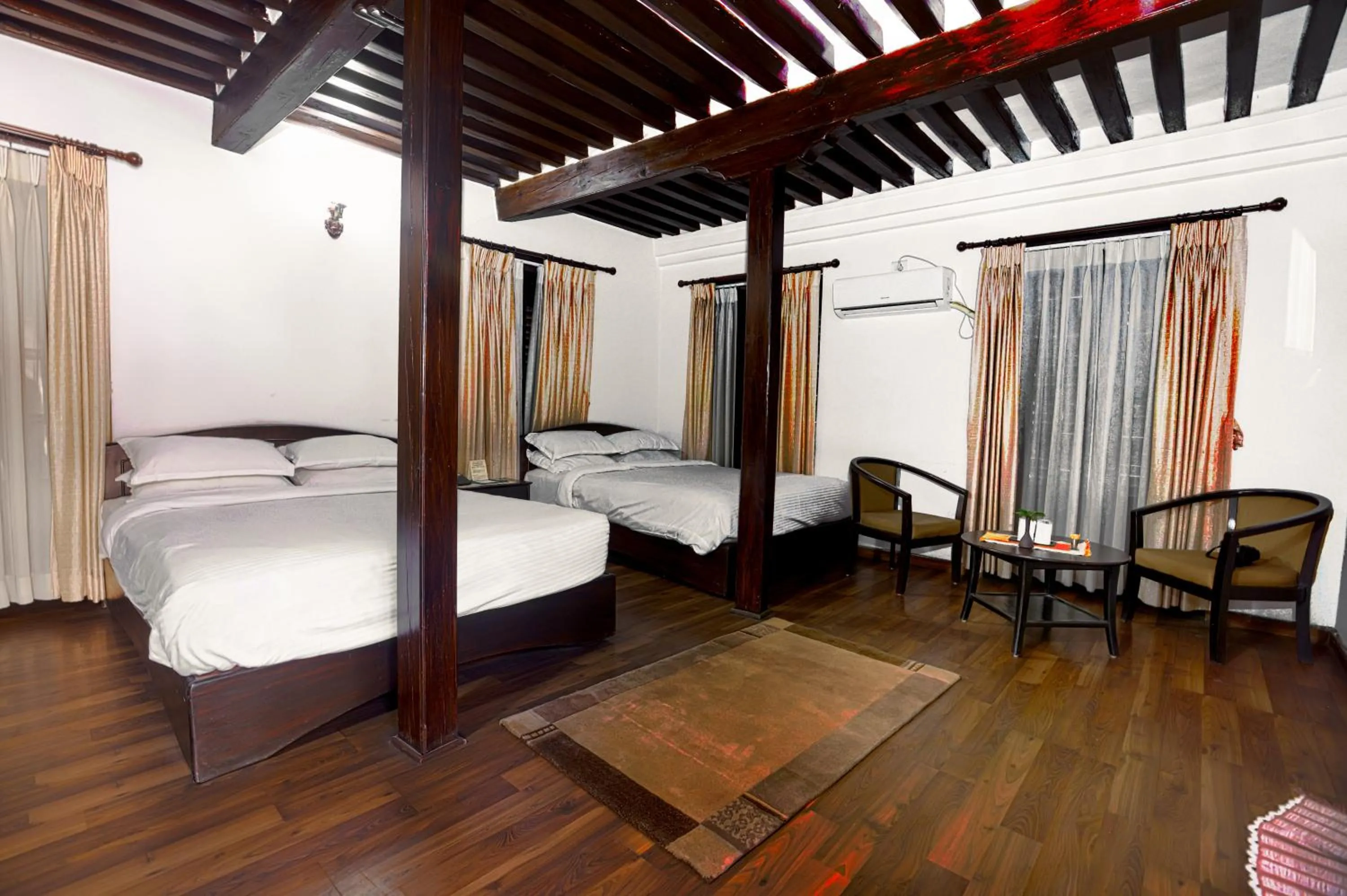 Bed in Hukum Darbar Restaurant & Hotel