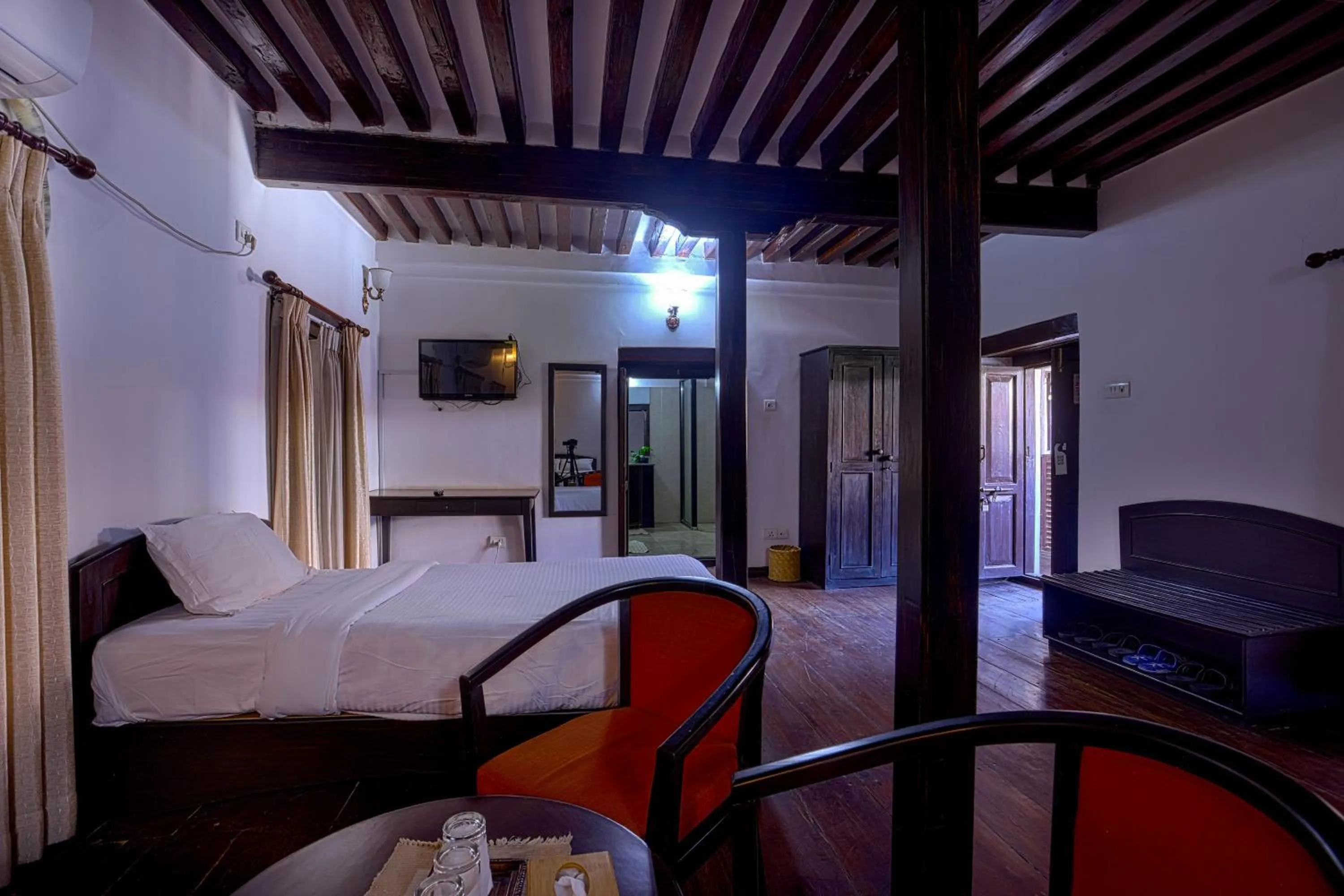 Bed in Hukum Darbar Restaurant & Hotel