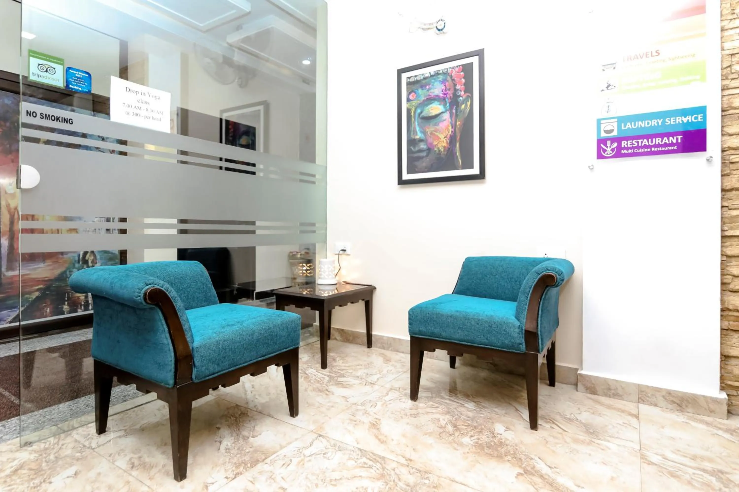Lobby or reception in Hotel Yog Vashishth
