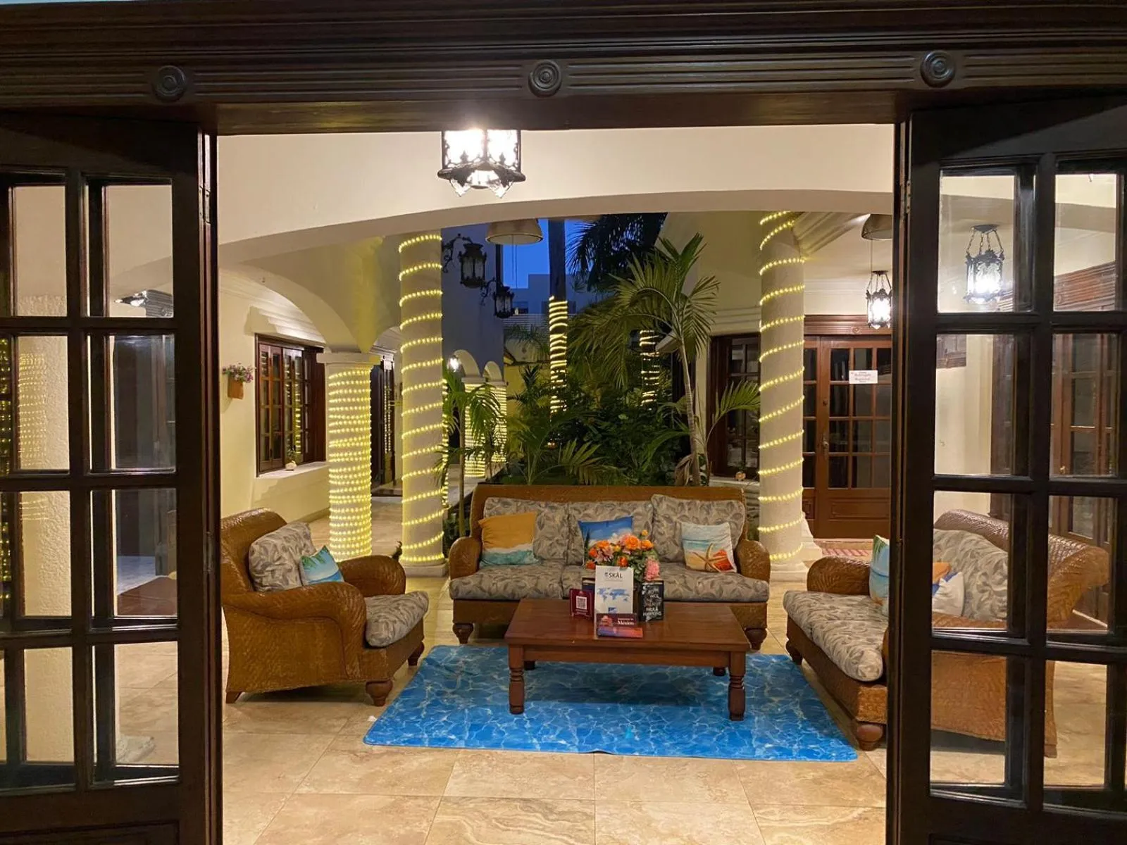 Living room in Hotel Boutique Villas Segovia Cozumel