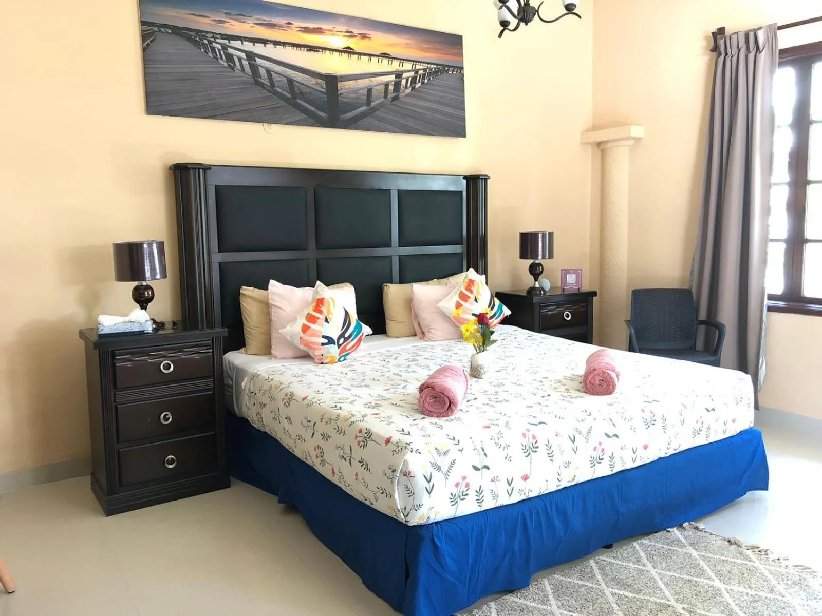 Bed in Hotel Boutique Villas Segovia Cozumel