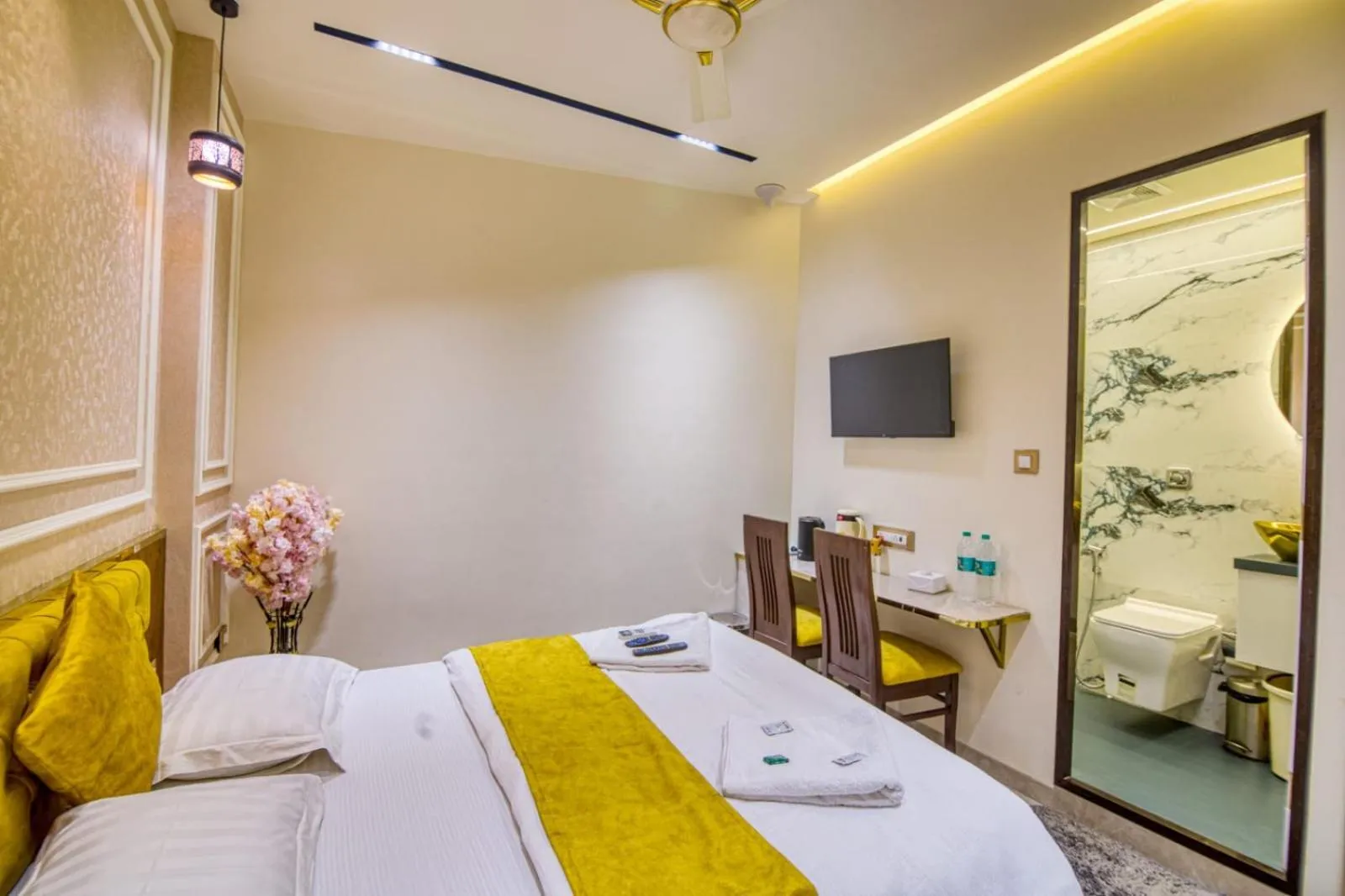 Bed in La Hotel Metro near BKC