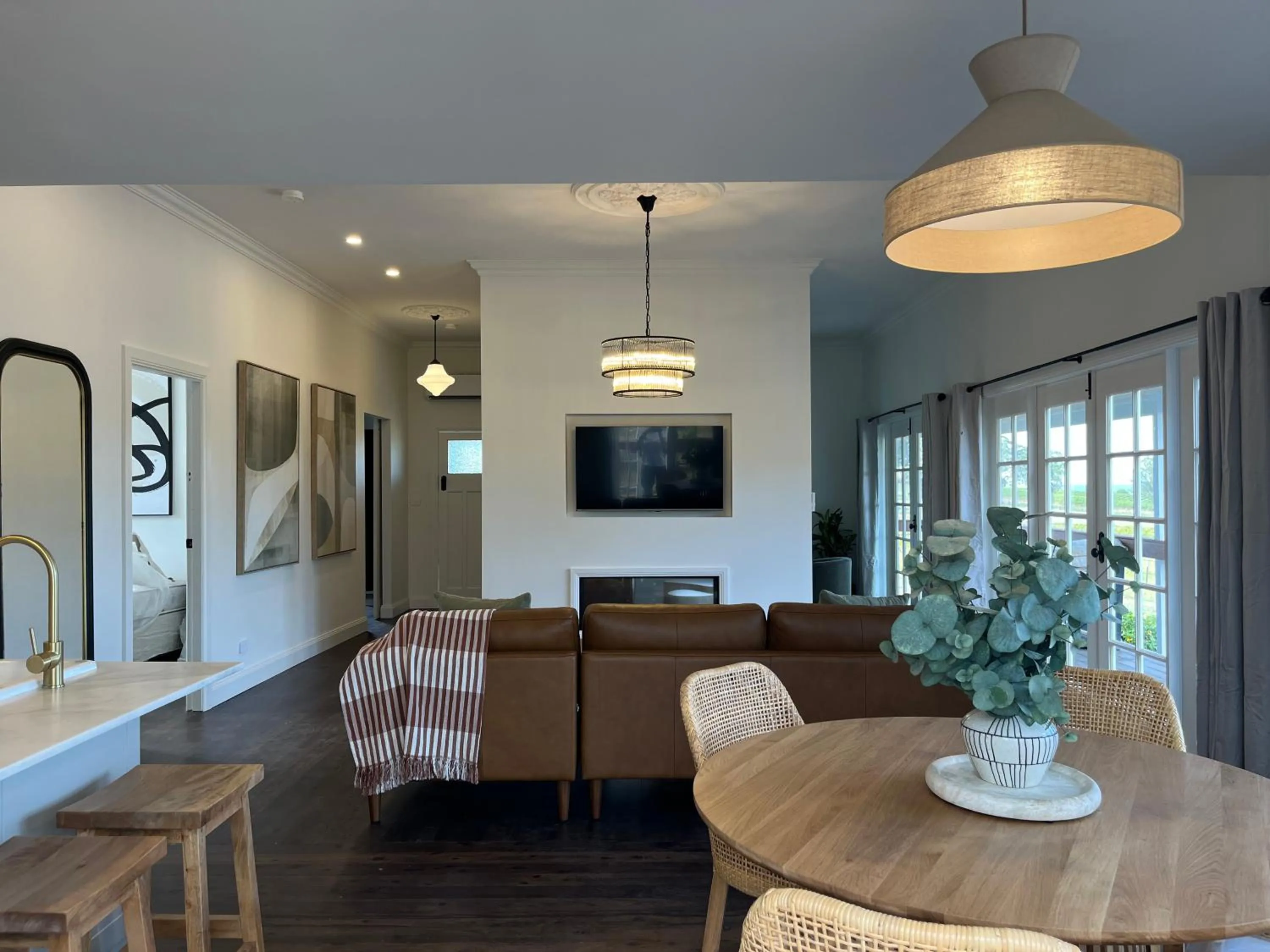 Seating area in Pokolbin Farm Stay