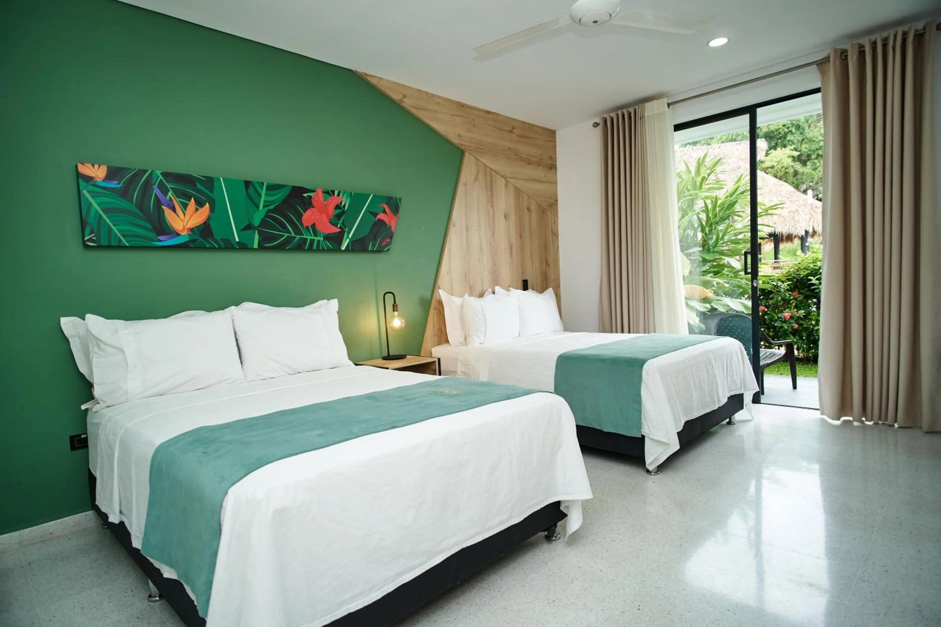 Bed in Hotel Arbóreo Doradal