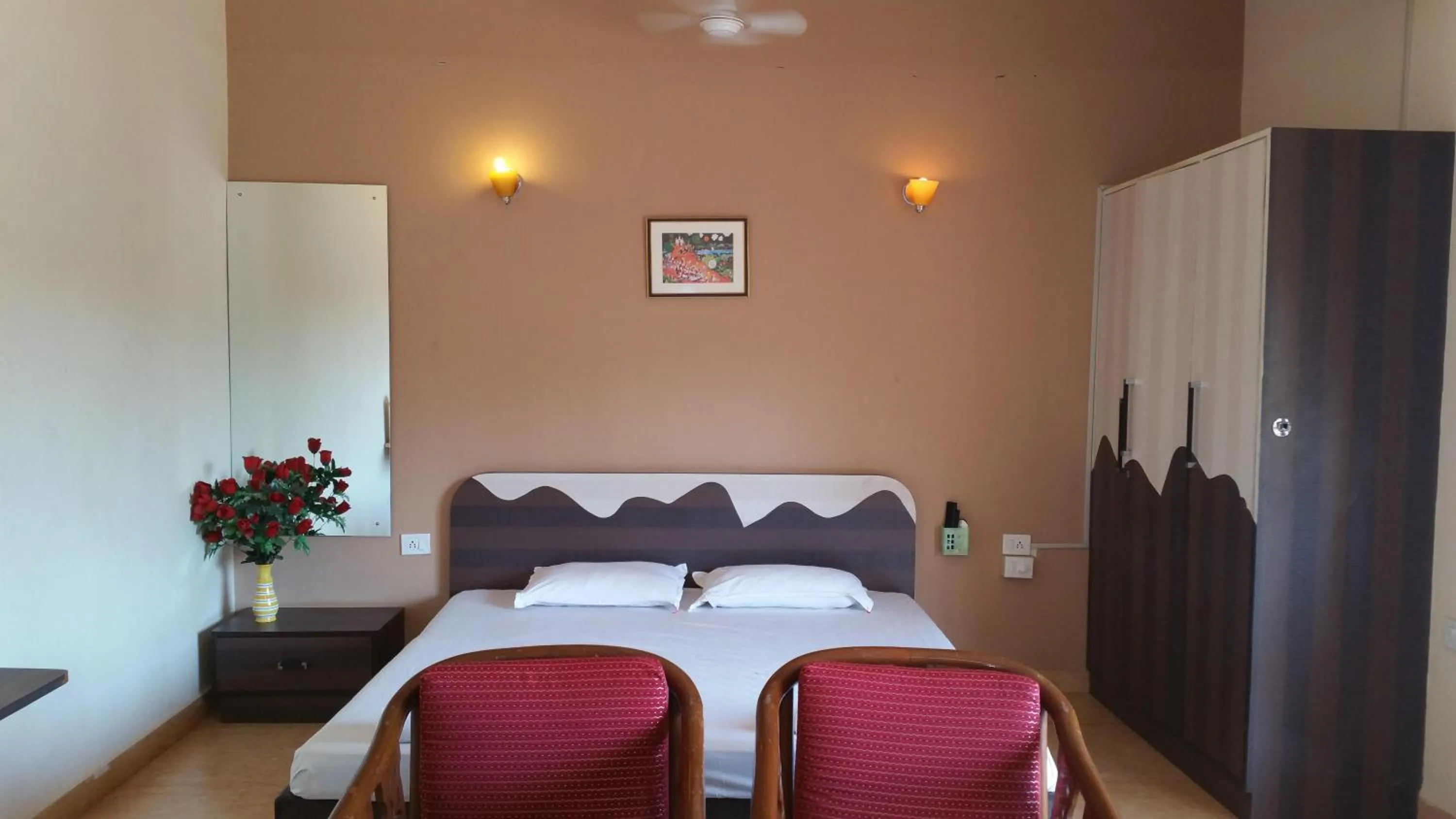 Bed in Ocean Crest Hotel