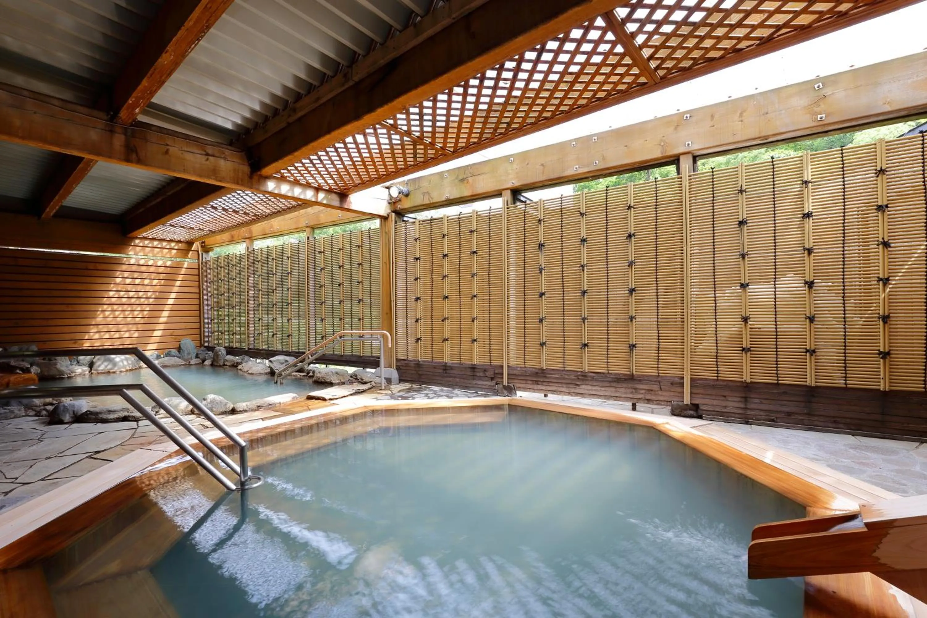 Hot Spring Bath in Sounkyo Kankou Hotel