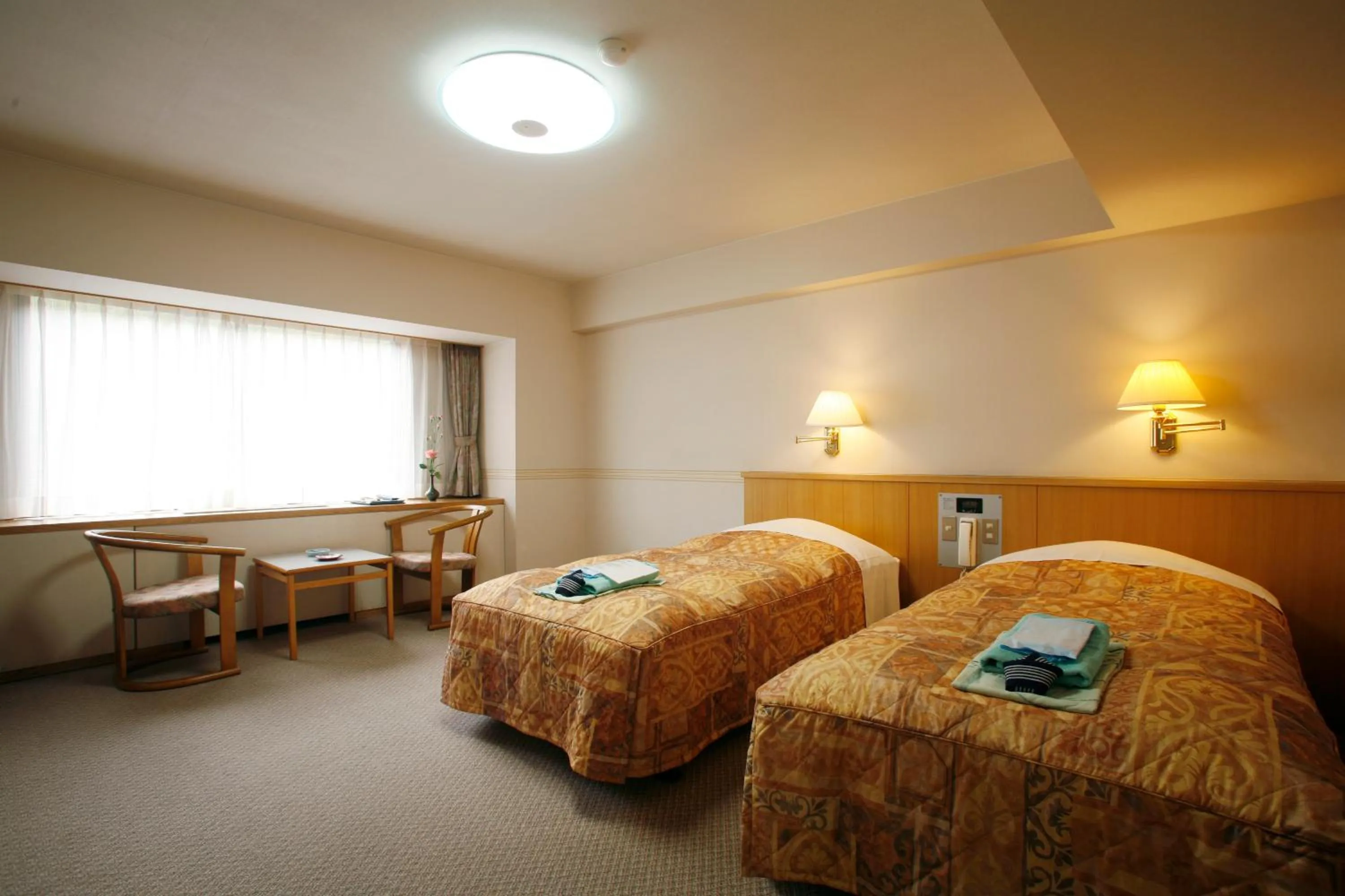 Photo of the whole room, Bed in Sounkyo Kankou Hotel