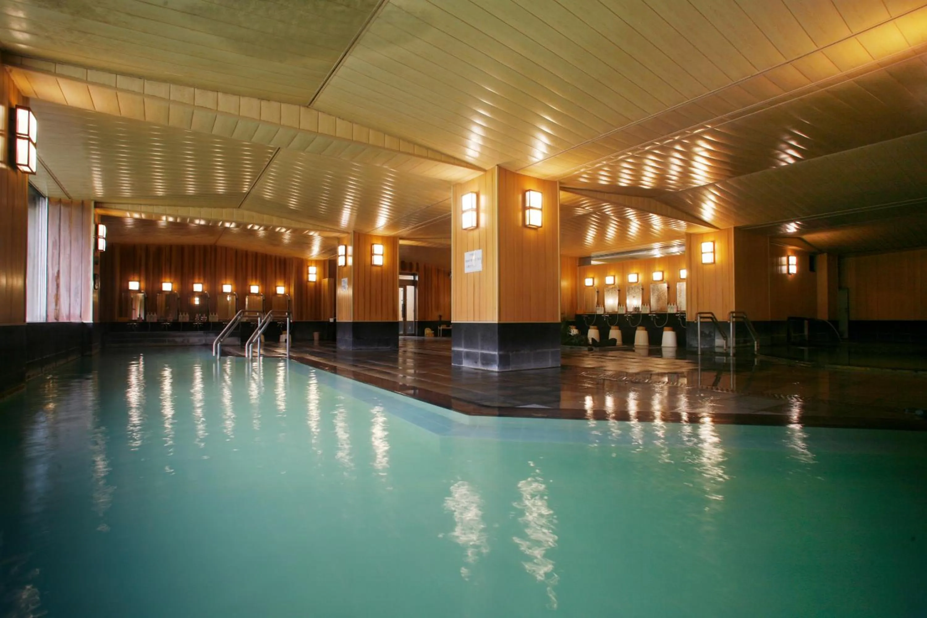 Hot Spring Bath in Sounkyo Kankou Hotel